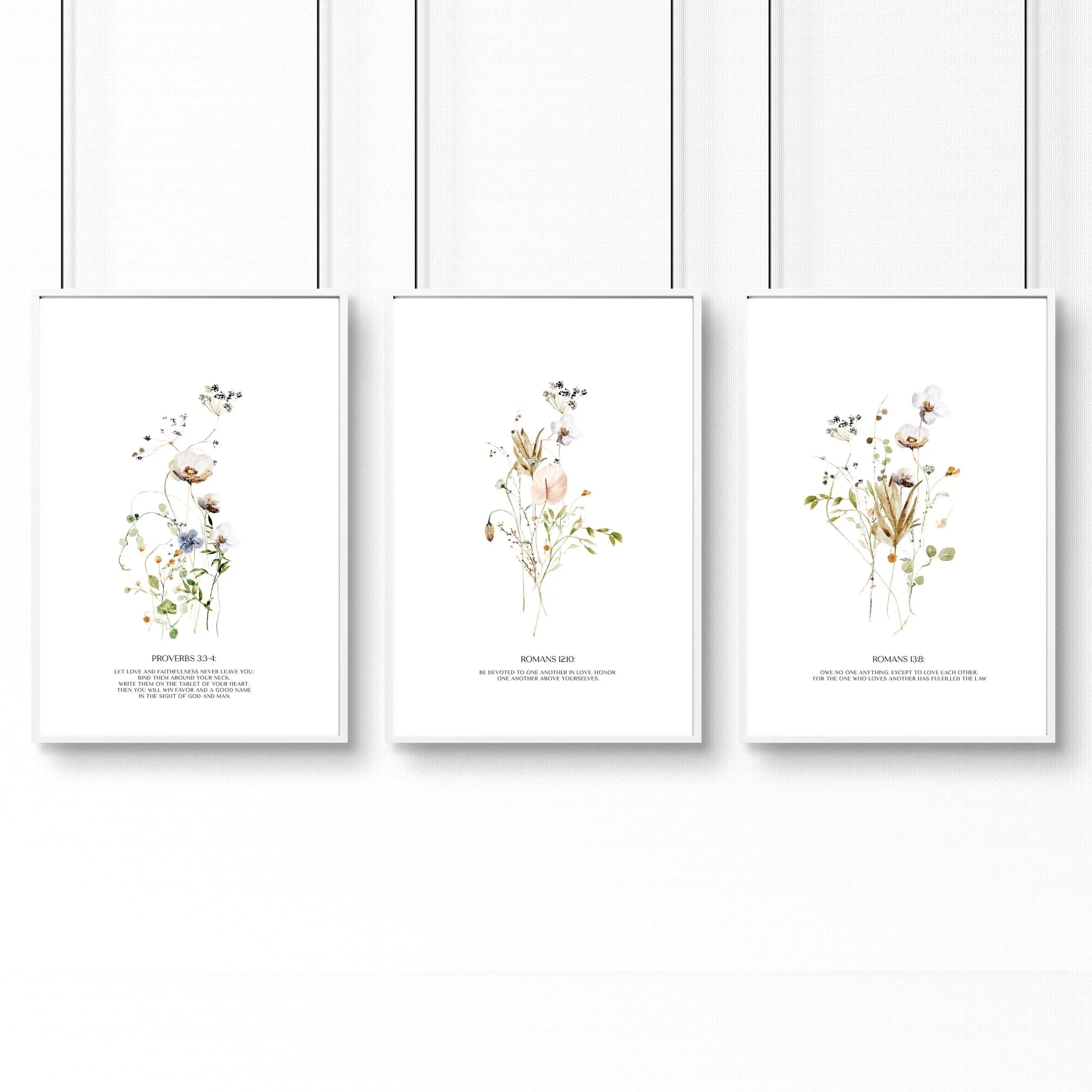 Christian art for bedroom | set of 3 wall art prints - Image 9