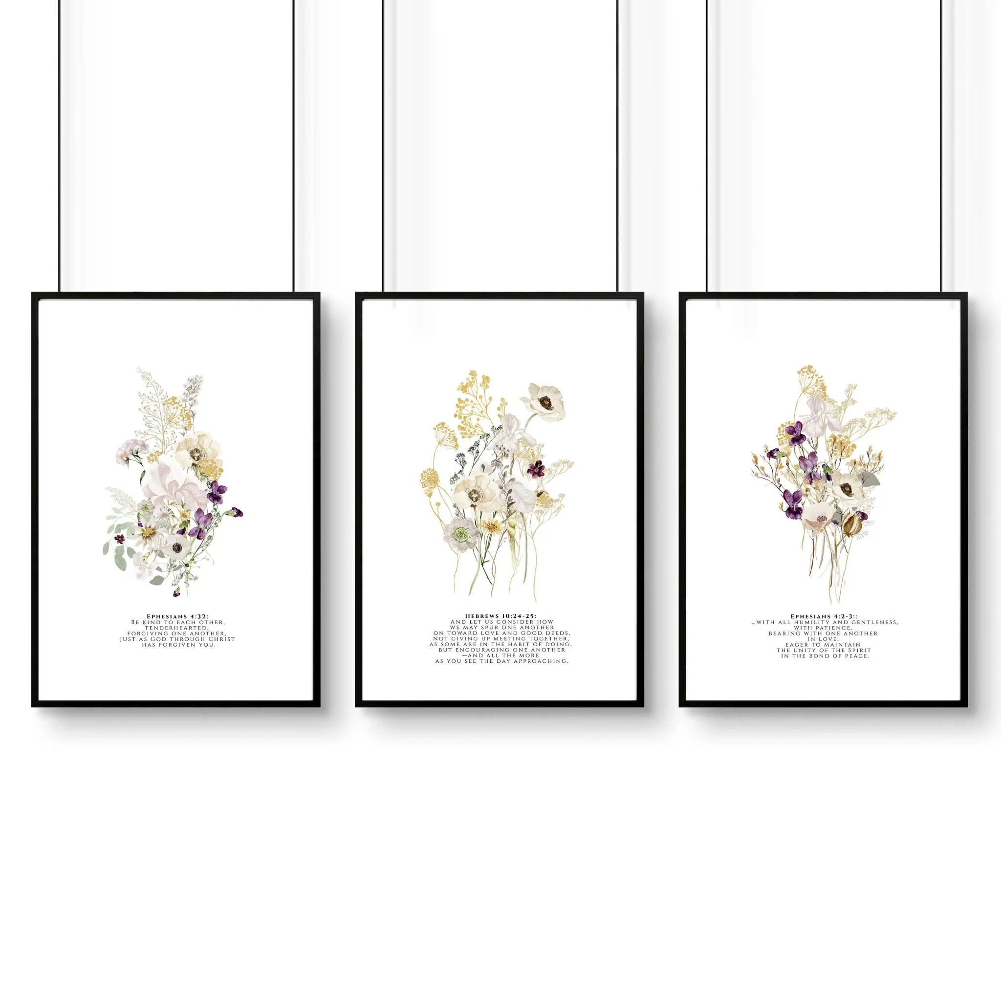 Christian art modern for bedroom | set of 3 wall art prints - Image 8