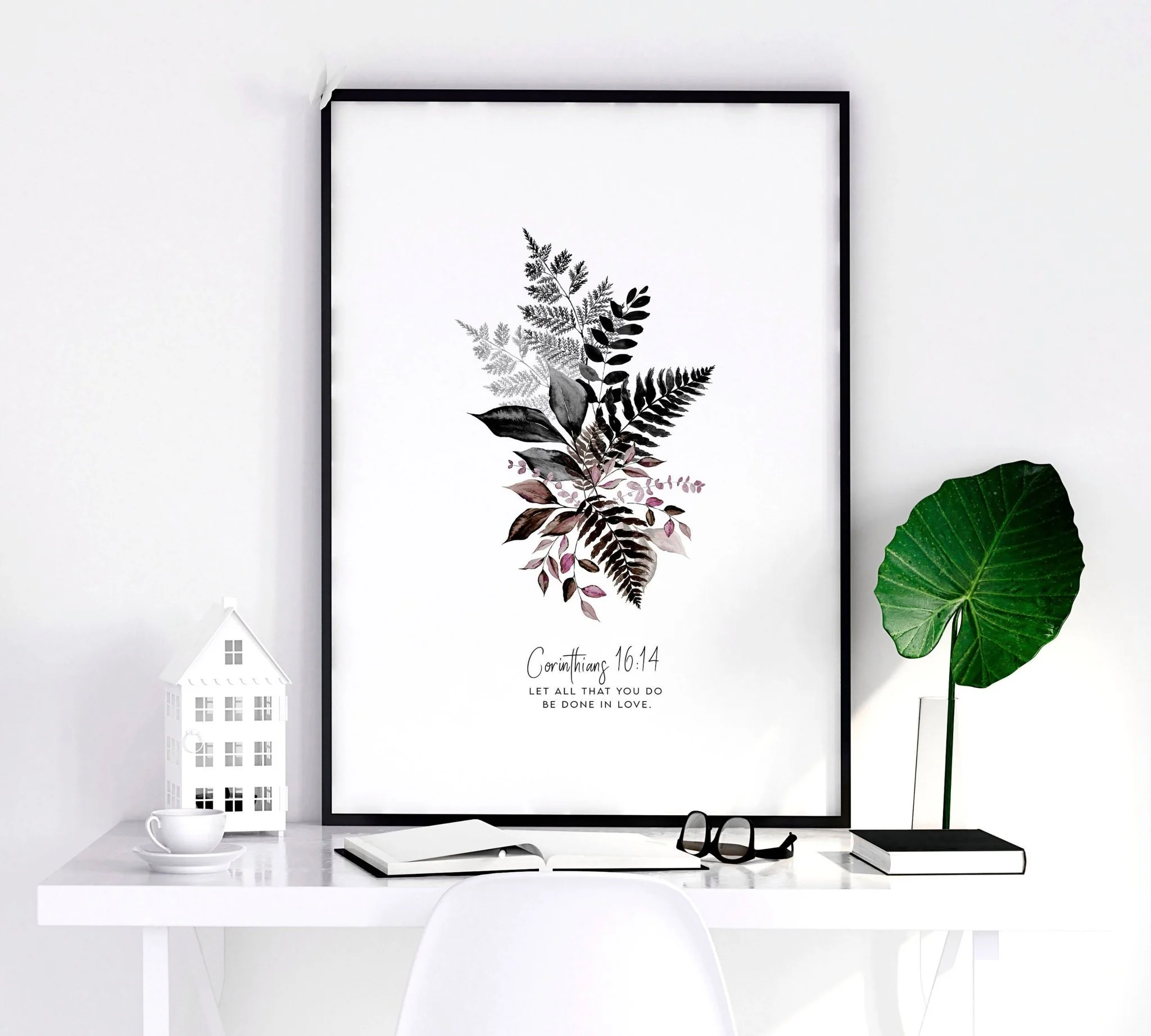Christian art wall for bedroom | set of 3 wall art prints - Image 6