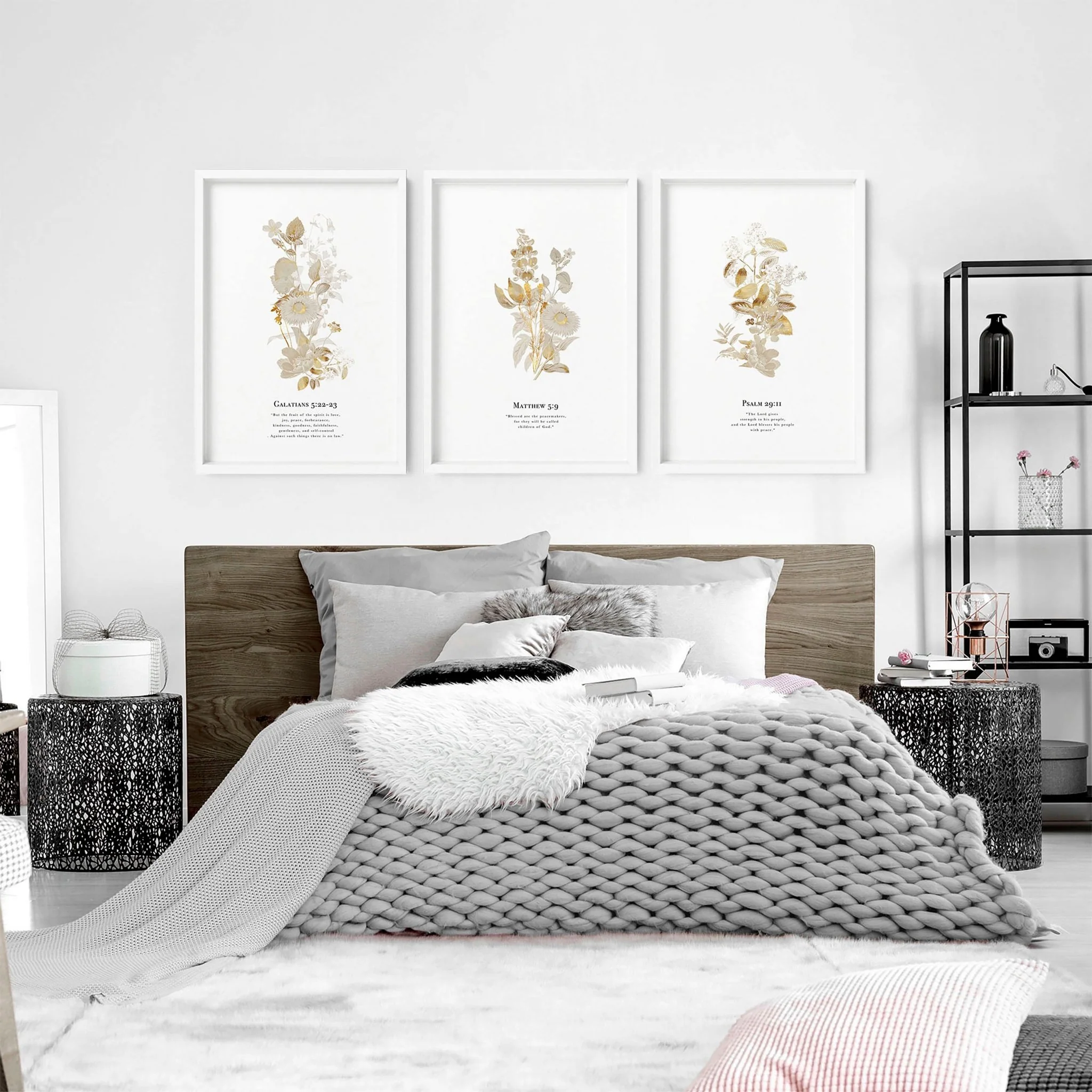 Christian modern art for bedroom | set of 3 wall art prints - Image 10