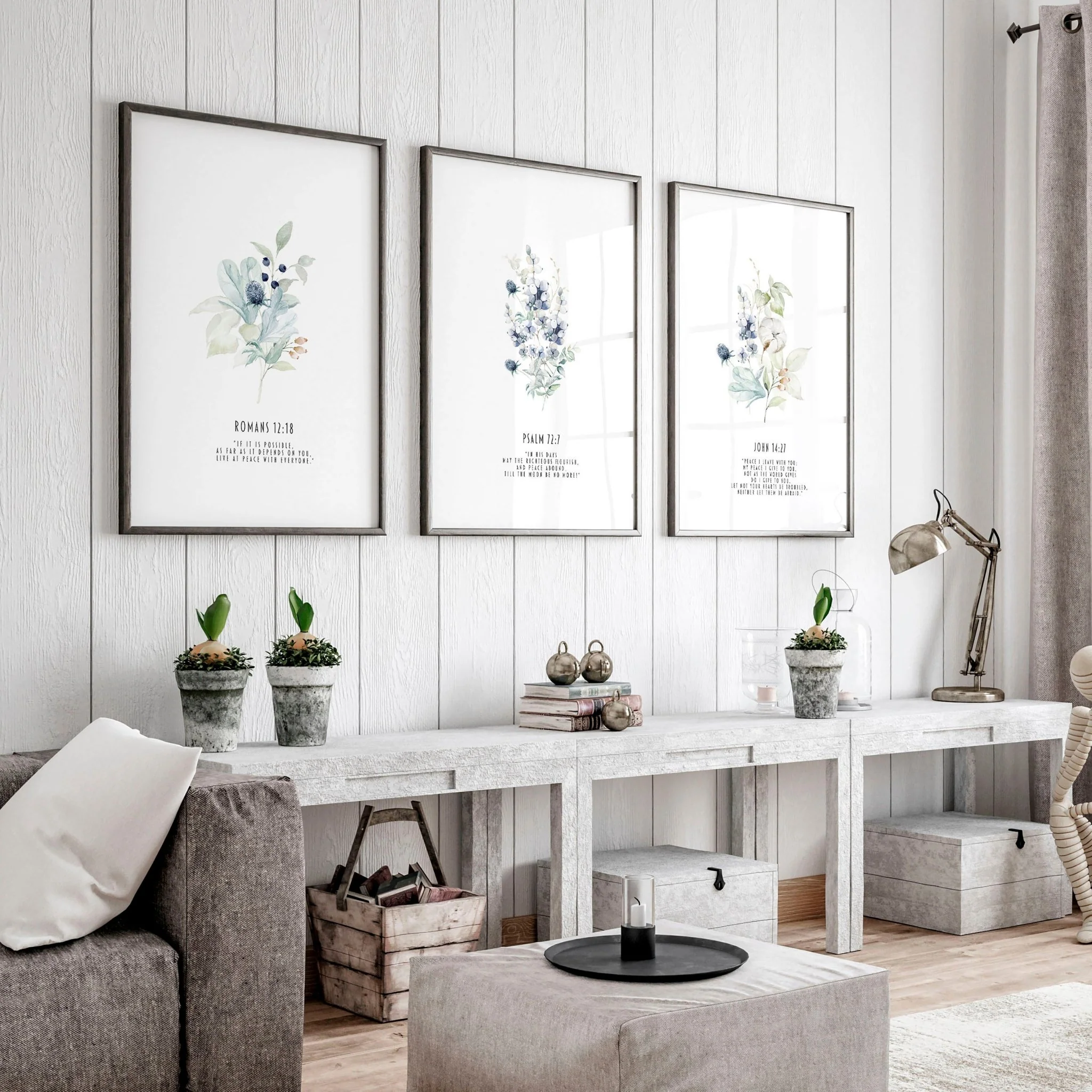 Christian posters | set of 3 Home decoration wall art prints - Image 3