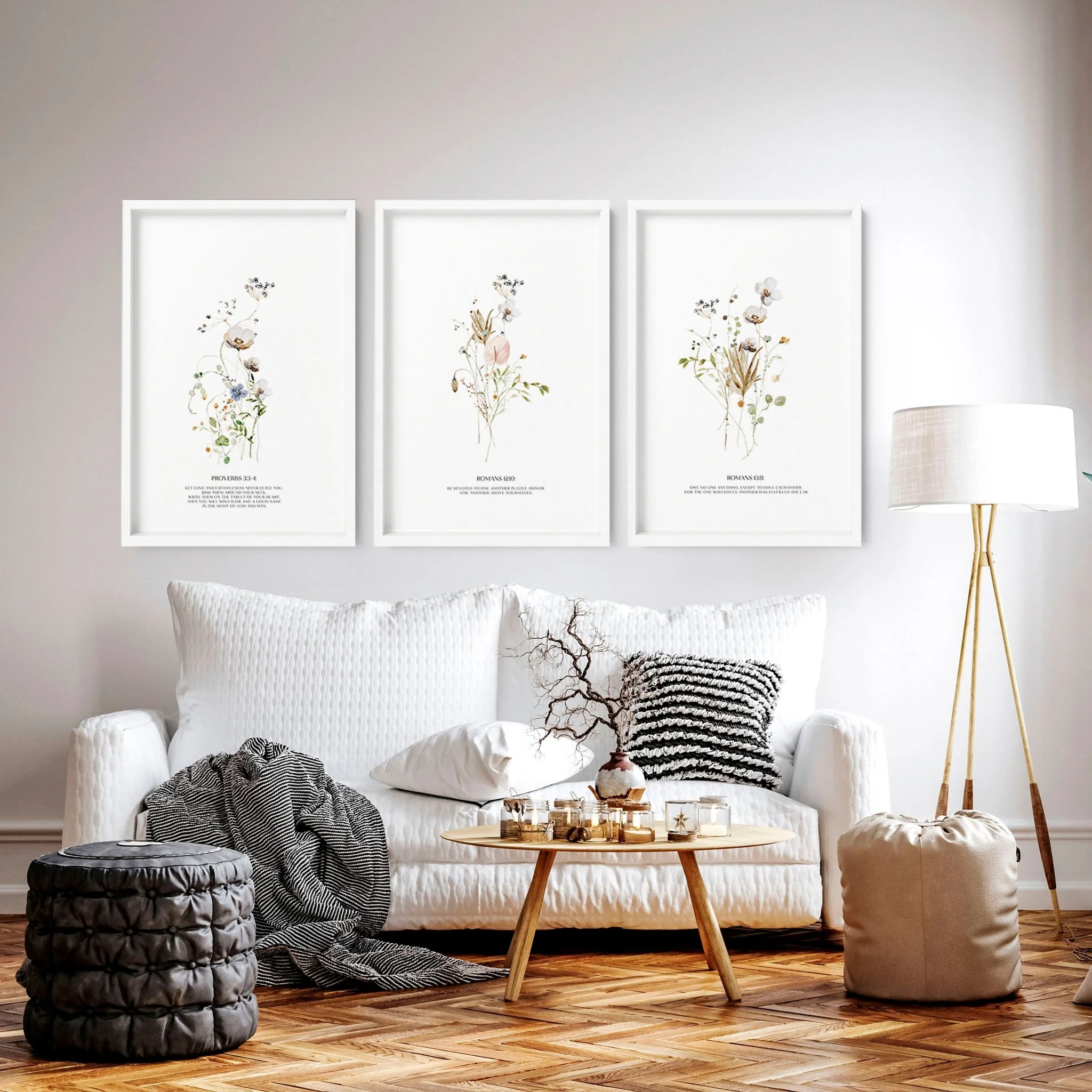 Set of 3 pictures for hallway | set of 3 Christian wall art prints - Image 3