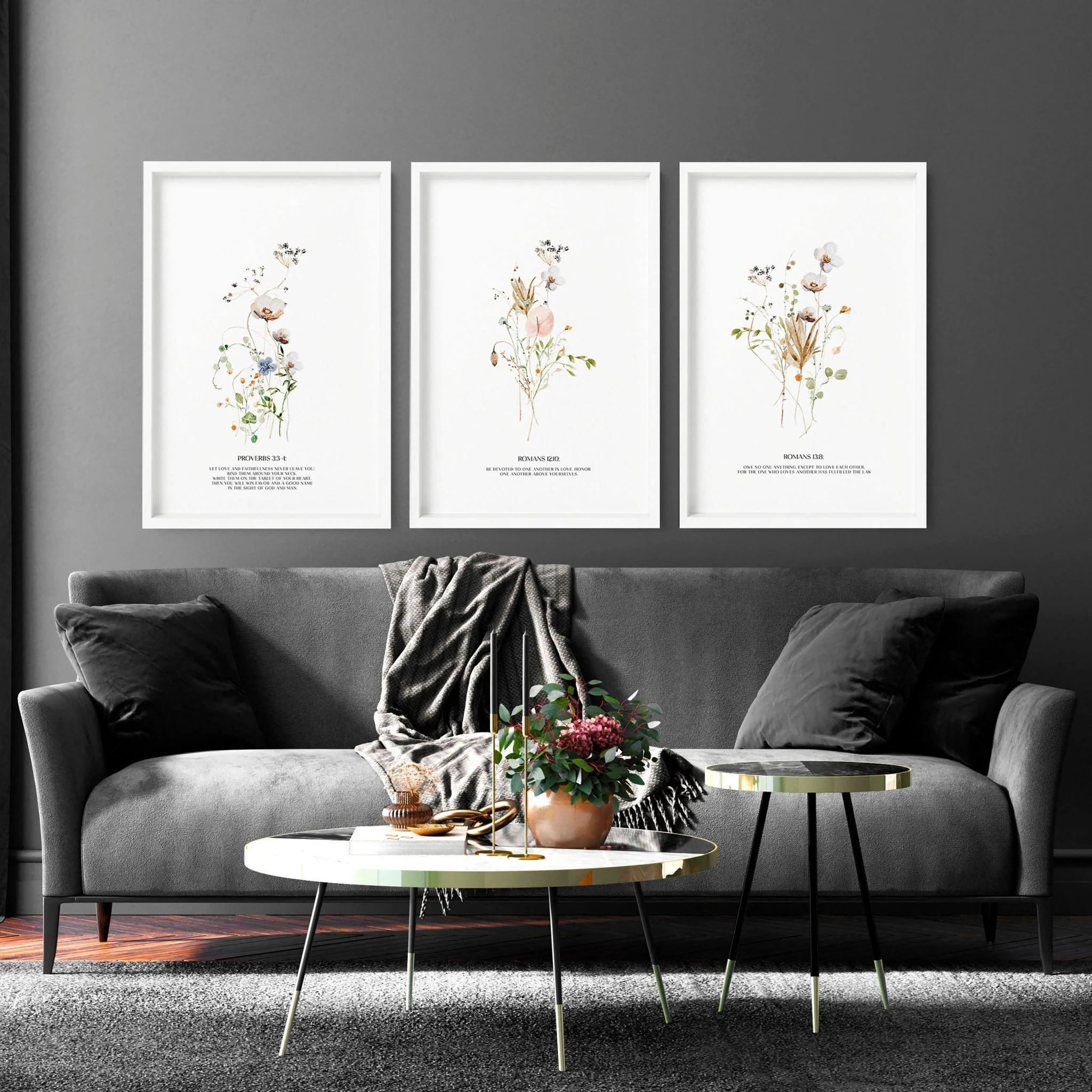 Set of 3 pictures for hallway | set of 3 Christian wall art prints - Image 5