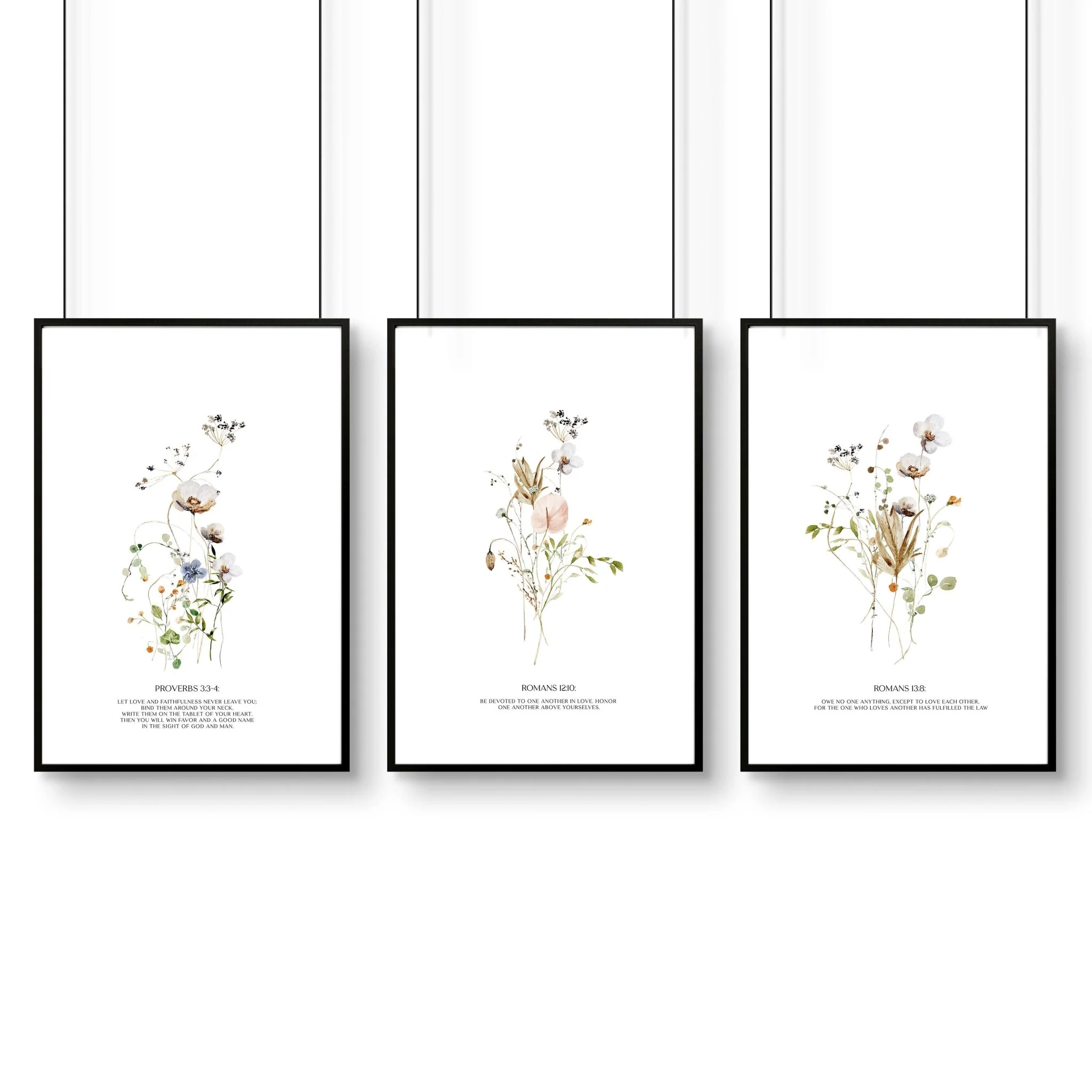 Set of 3 pictures for hallway | set of 3 Christian wall art prints - Image 9