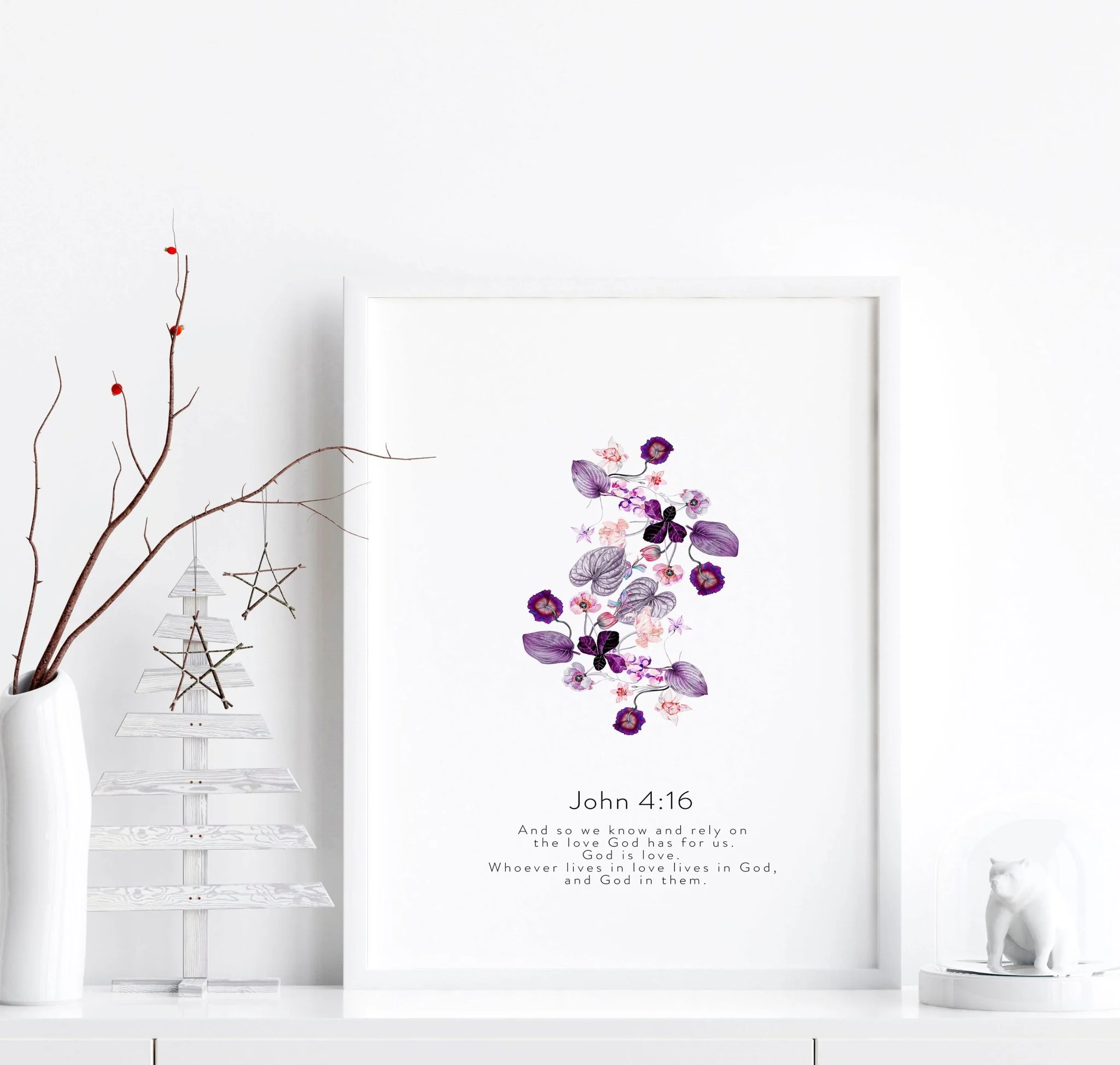 Christian verse posters for bedroom | set of 3 wall art prints - Image 6