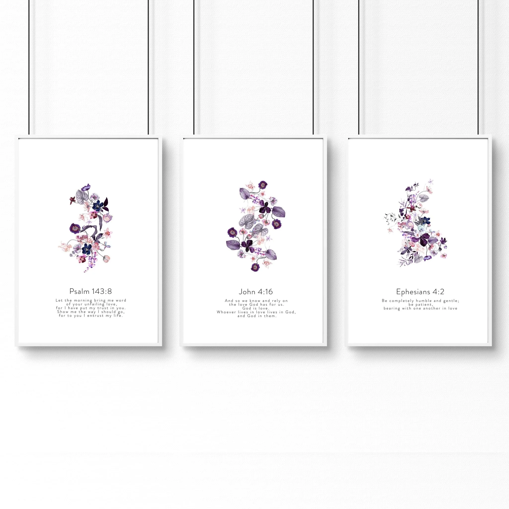 Christian verse posters for bedroom | set of 3 wall art prints - Image 9