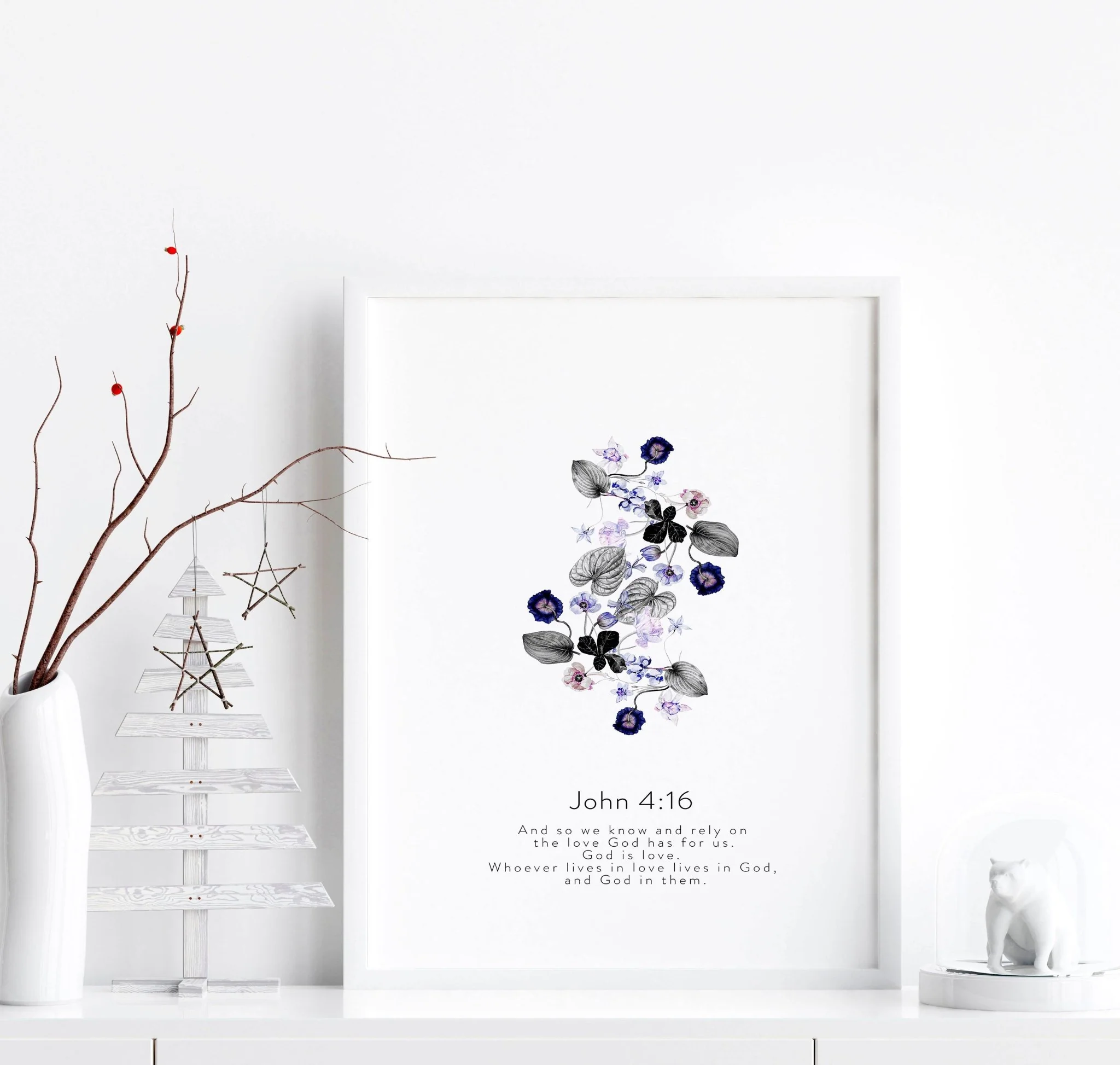 Christian wall art in uk for bedroom | set of 3 wall art prints - Image 6
