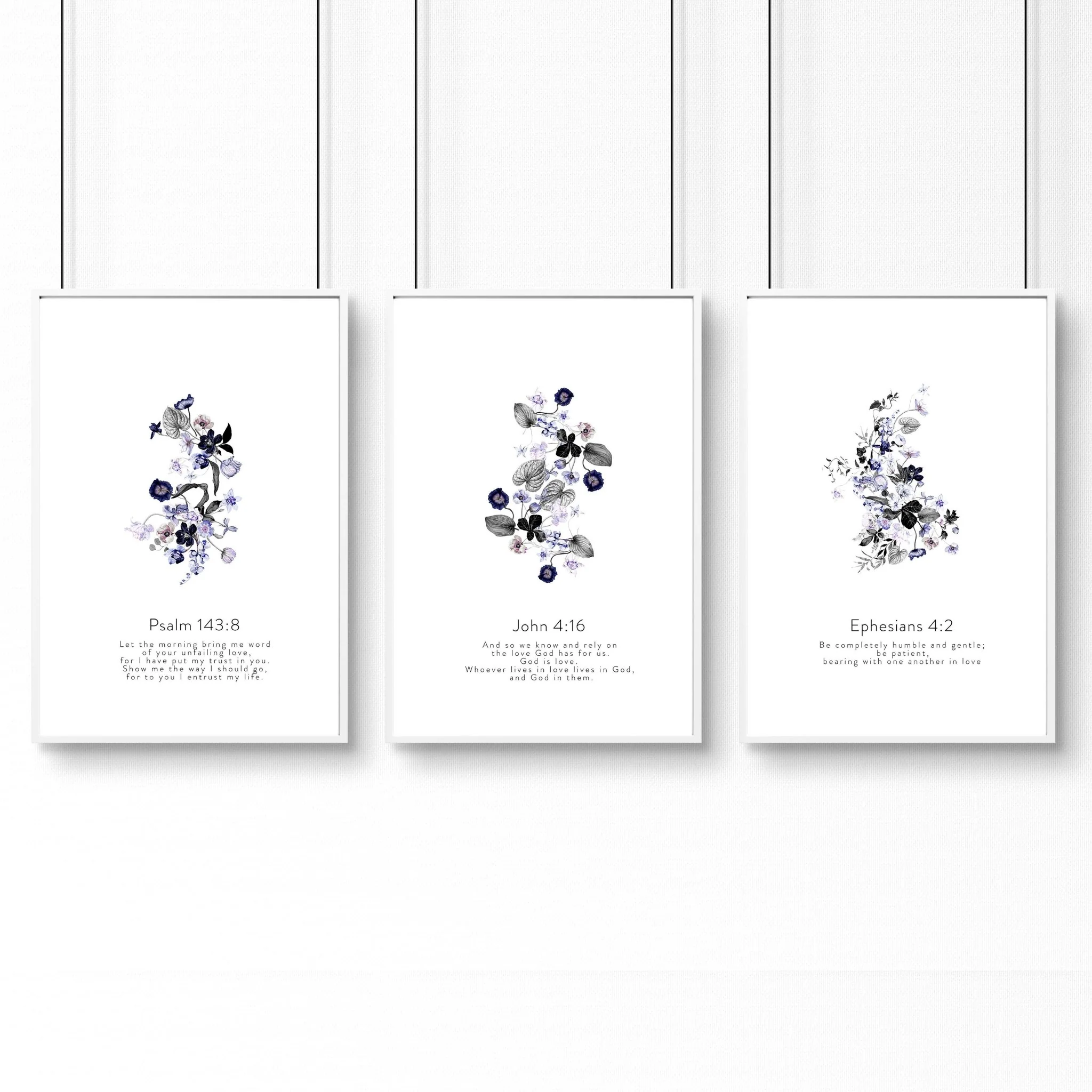 Christian wall art in uk for bedroom | set of 3 wall art prints - Image 9