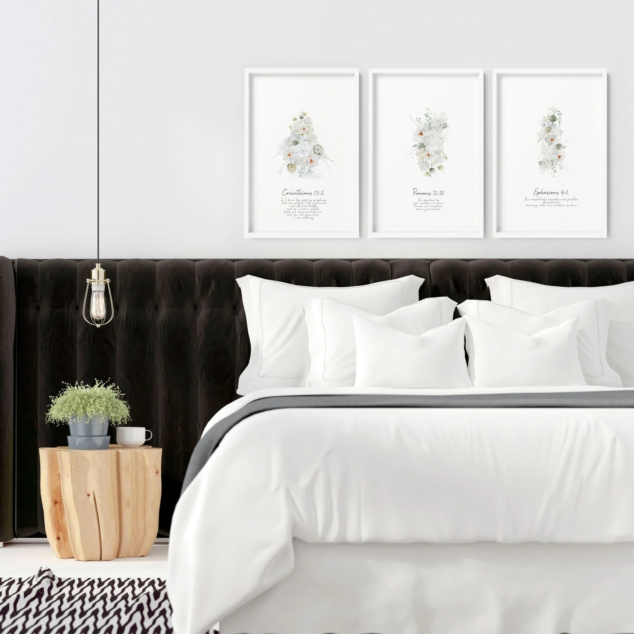 Christianity art for bedroom | set of 3 wall art prints - Image 4
