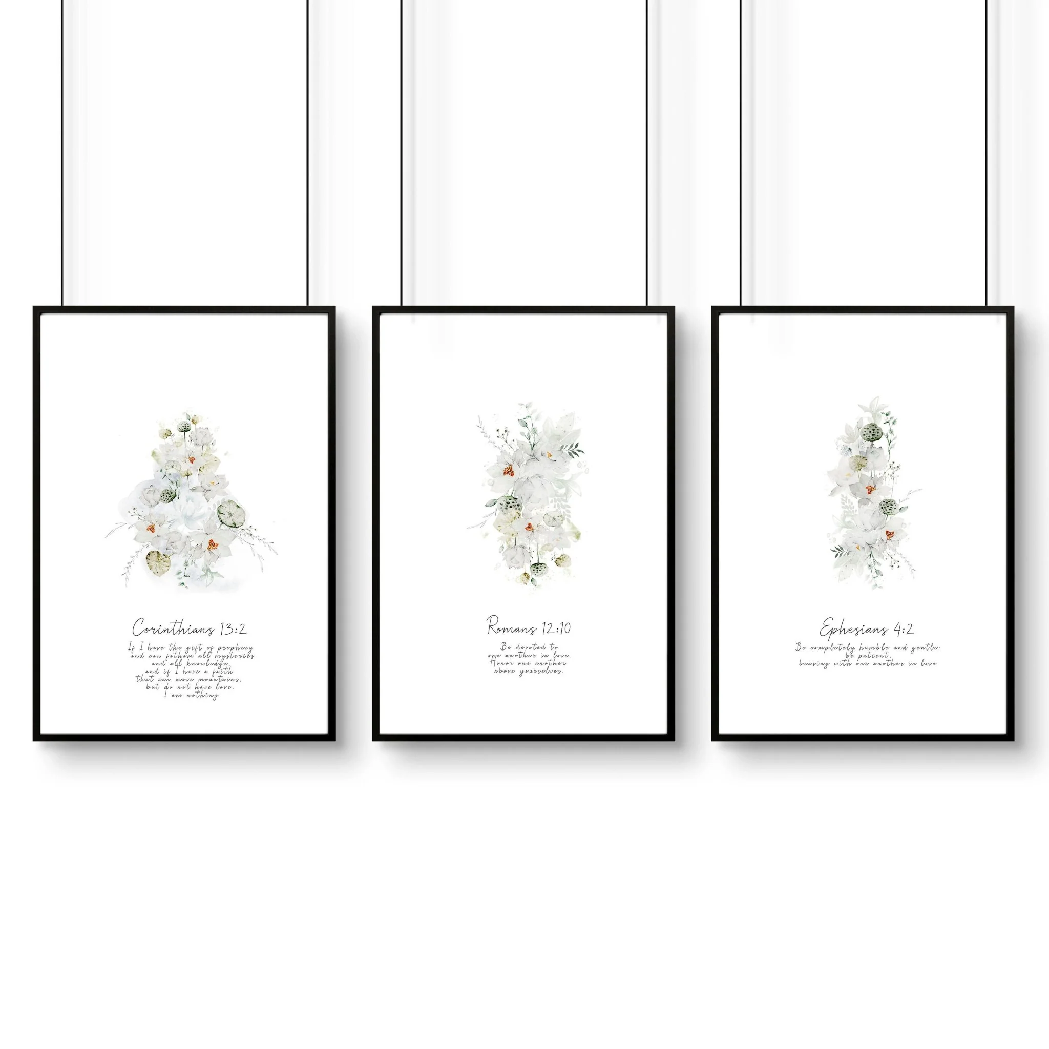 Christianity art for bedroom | set of 3 wall art prints - Image 9