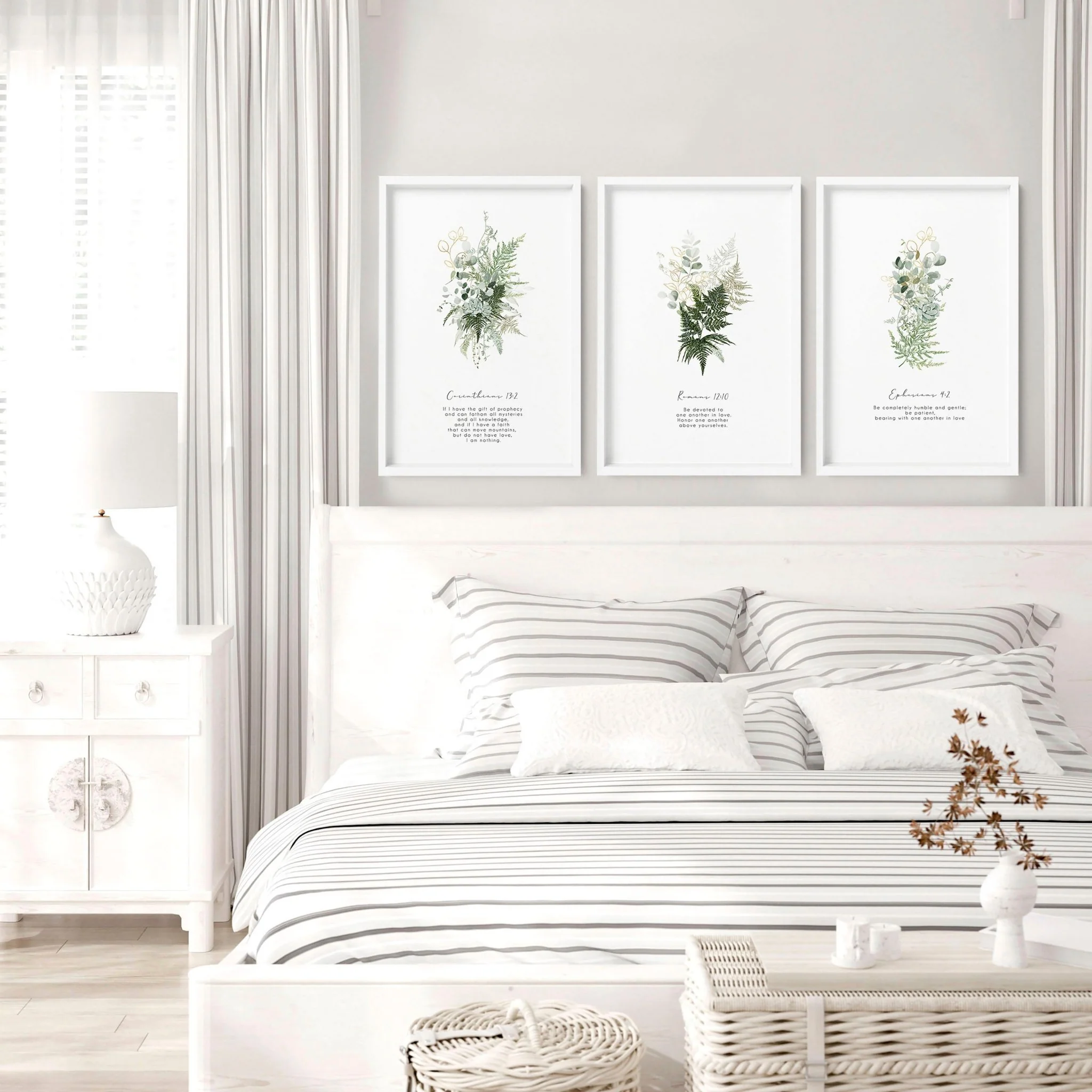 Christianity Bible wall art for bedroom | set of 3 wall art prints - Image 4