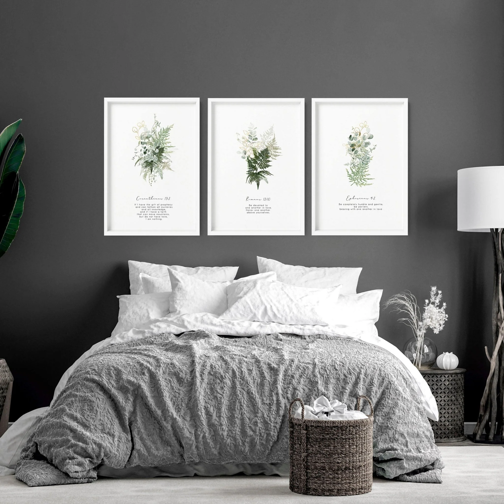 Christianity Bible wall art for bedroom | set of 3 wall art prints - Image 5