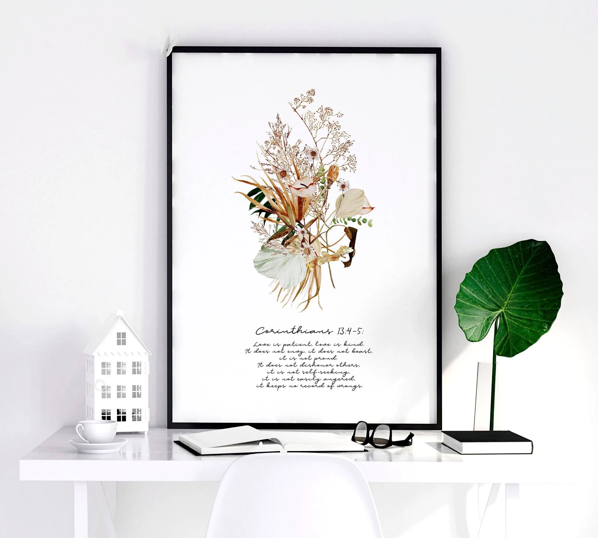 Christianity quotes for bedroom | set of 3 wall art prints - Image 5