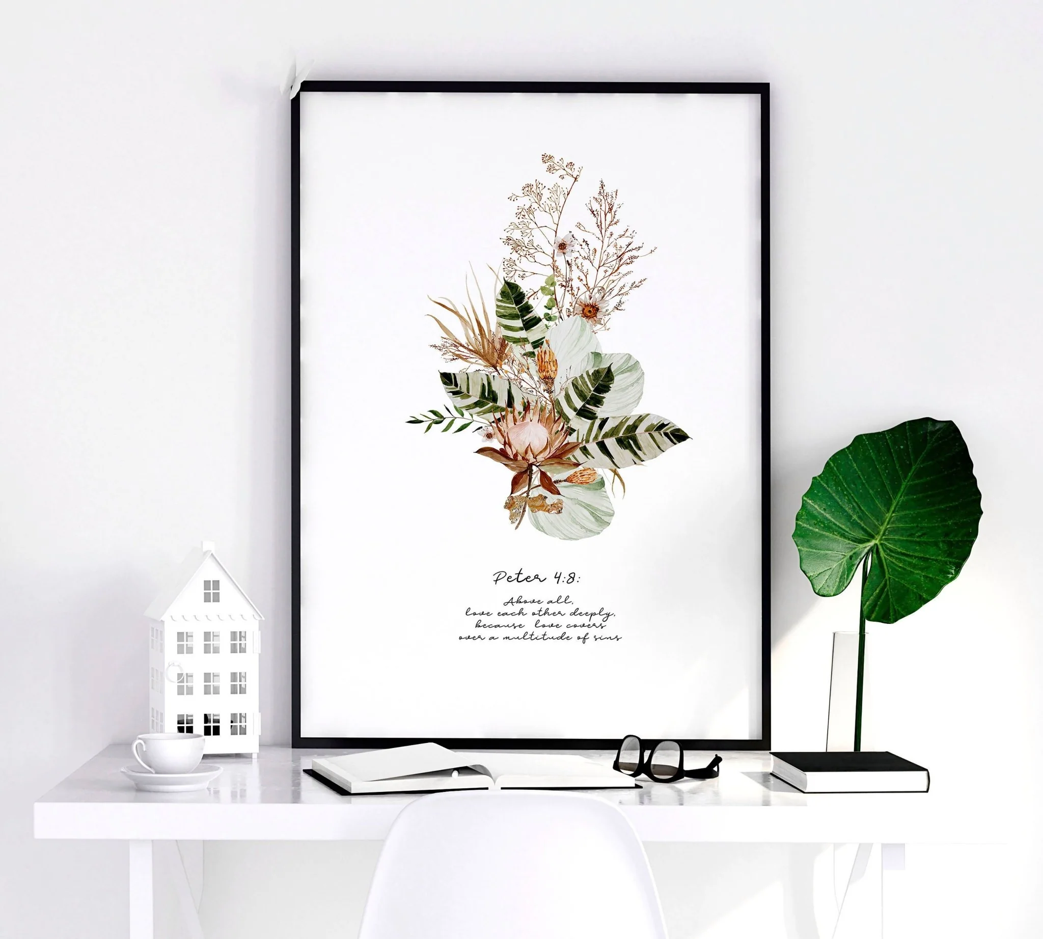 Christianity quotes for bedroom | set of 3 wall art prints - Image 6