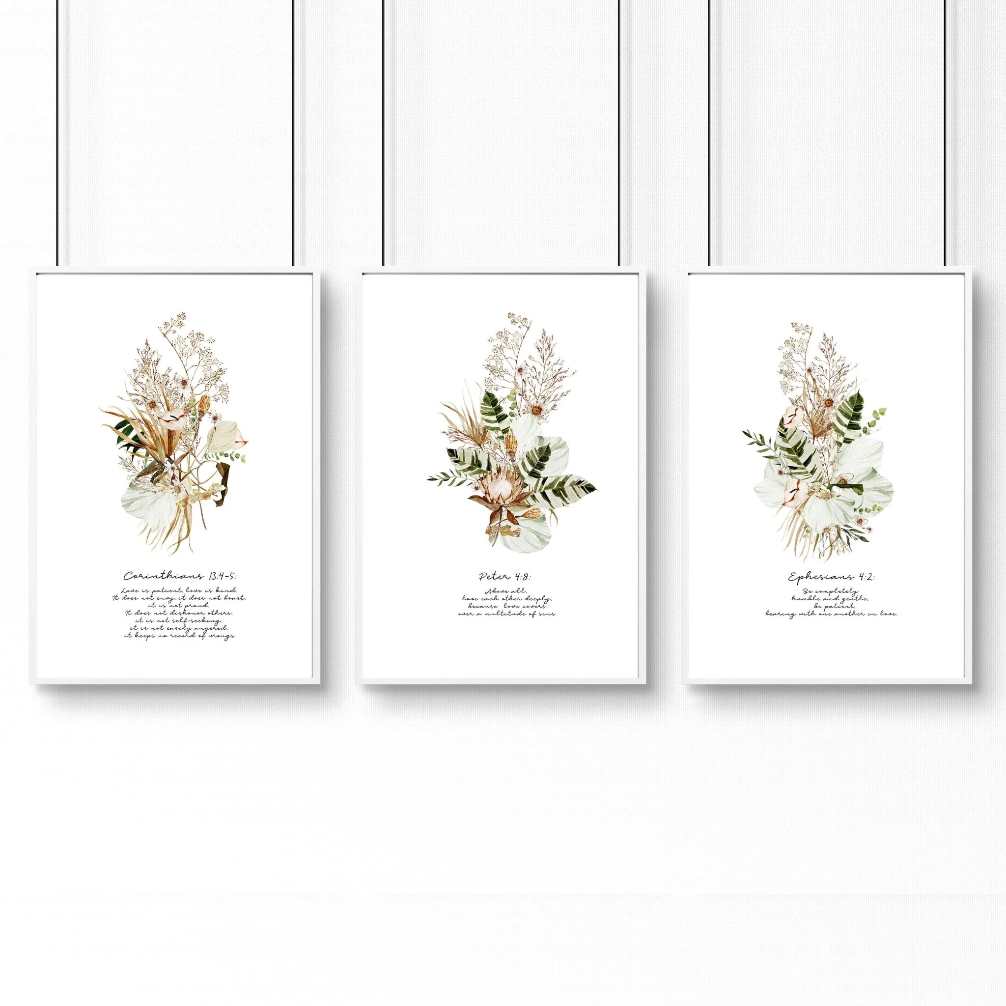 Christianity quotes for bedroom | set of 3 wall art prints - Image 9