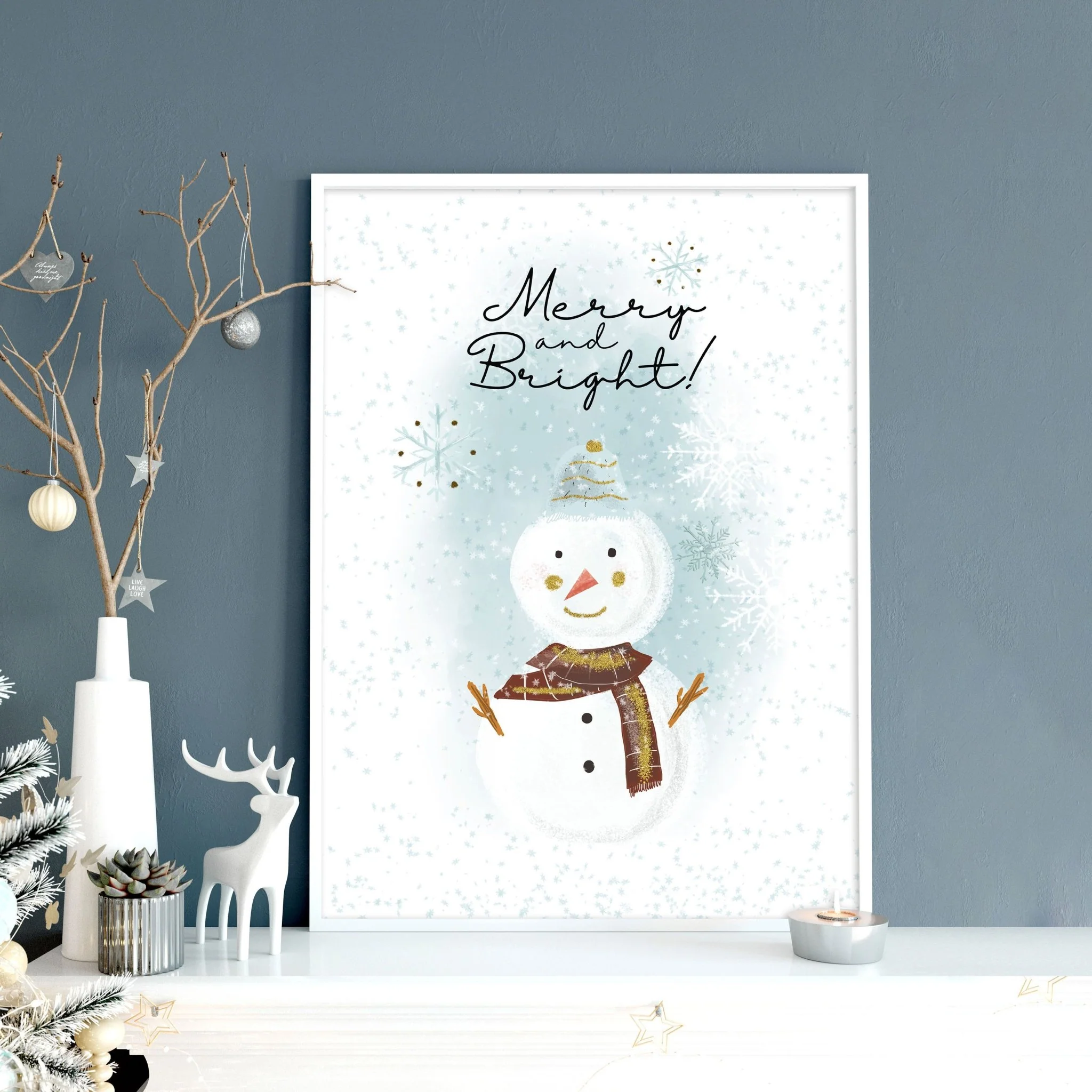 Christmas decor drawing | wall art print - Image 3