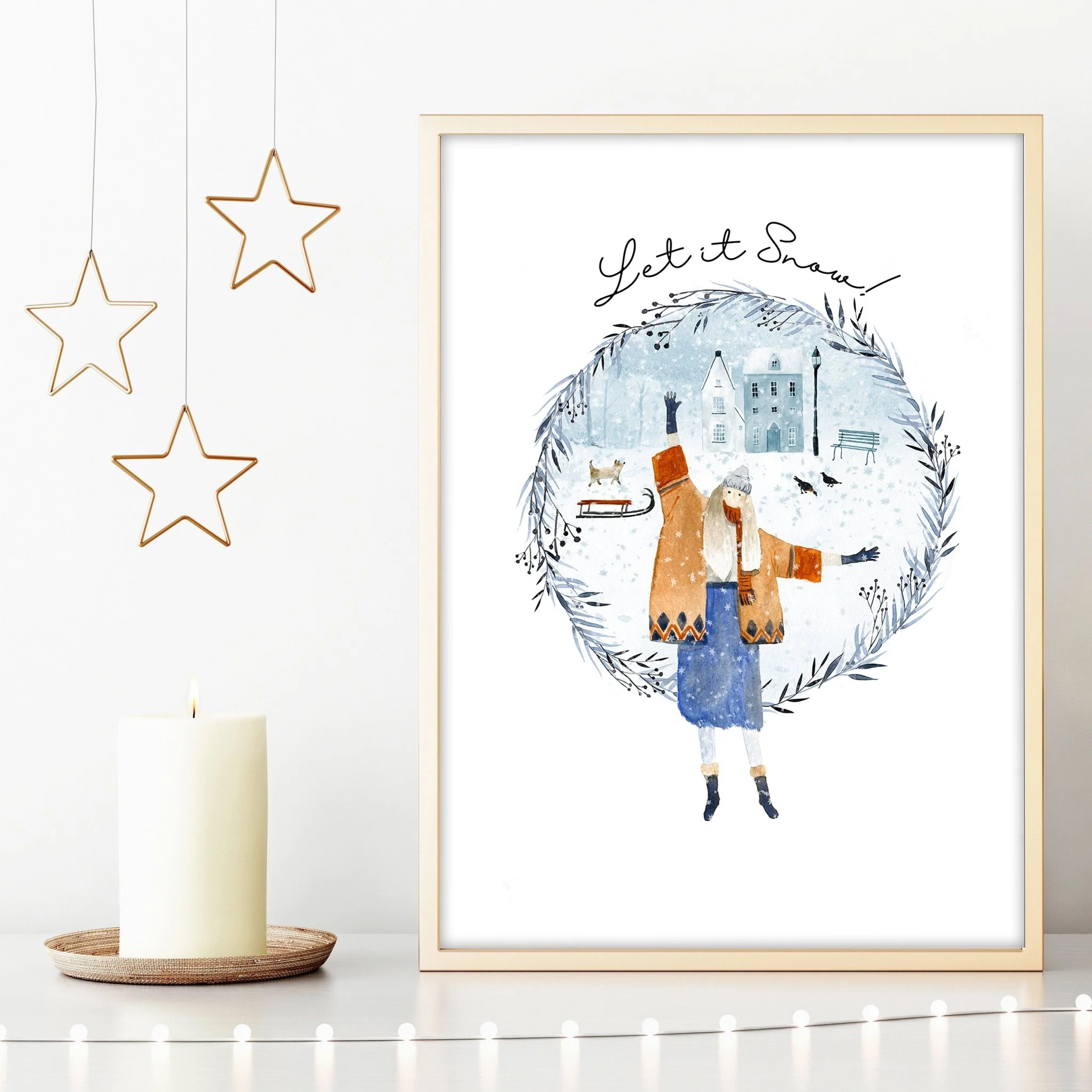 Christmas decor gift | wall art print - Image 2