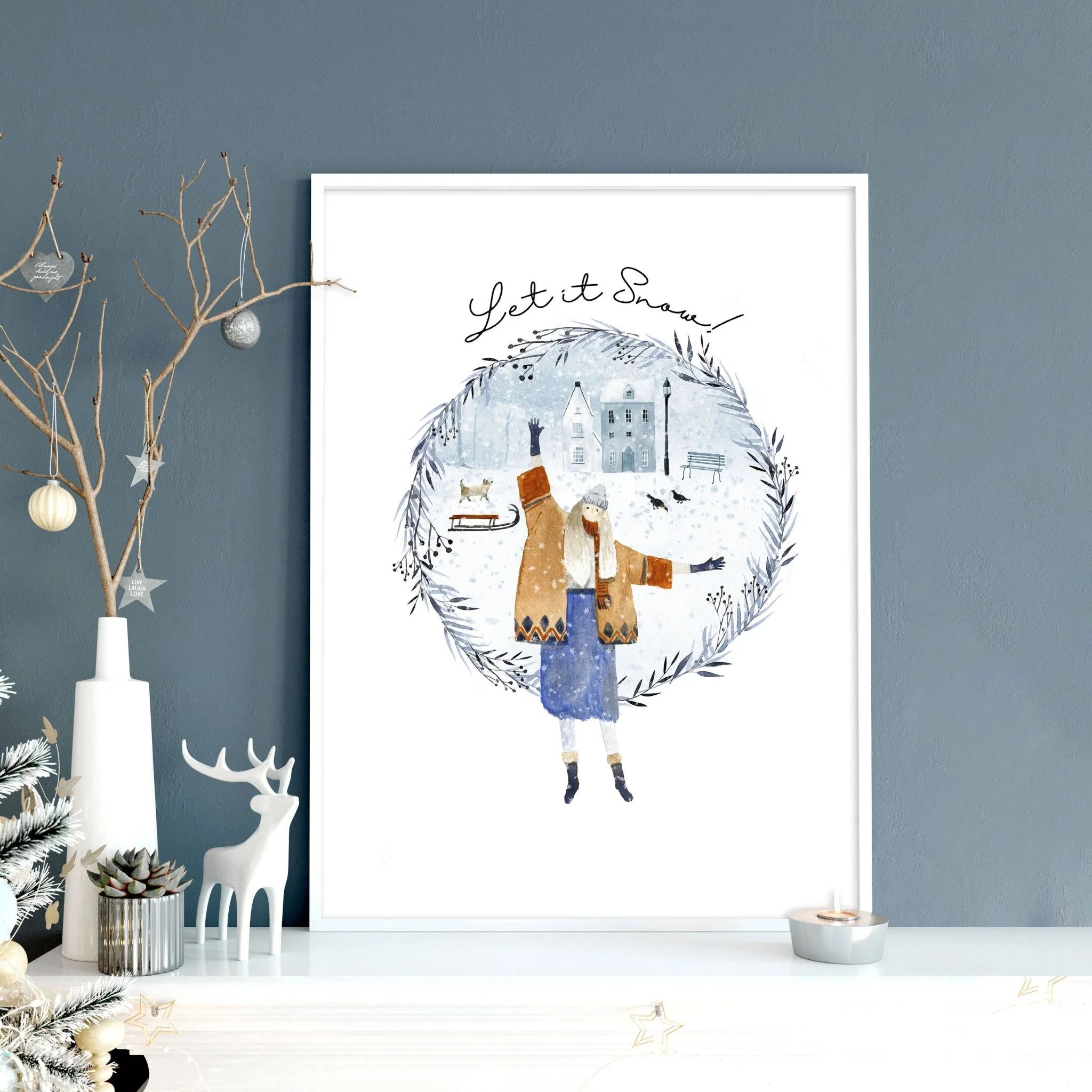 Christmas decor gift | wall art print - Image 3