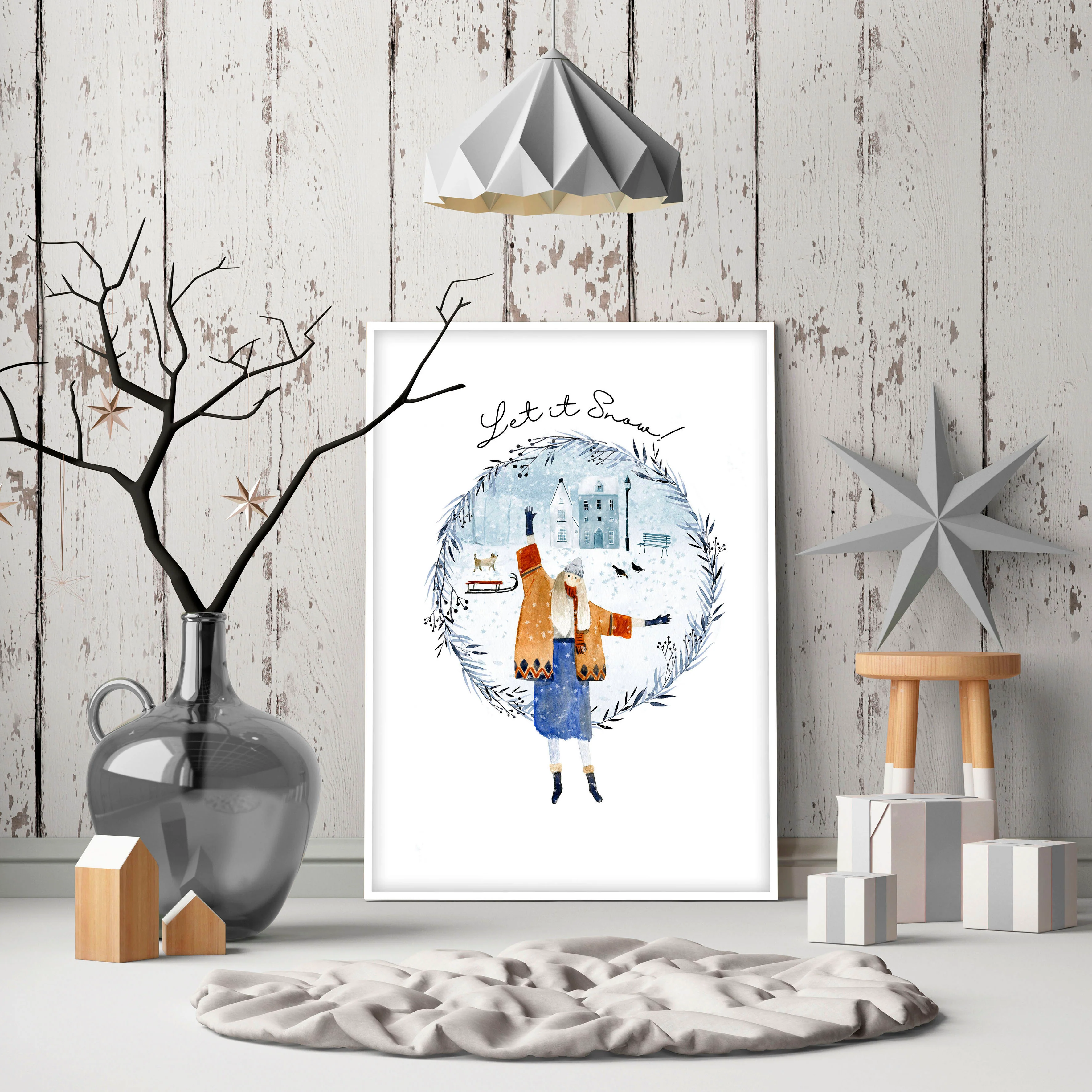 Christmas decor gift | wall art print - Image 4