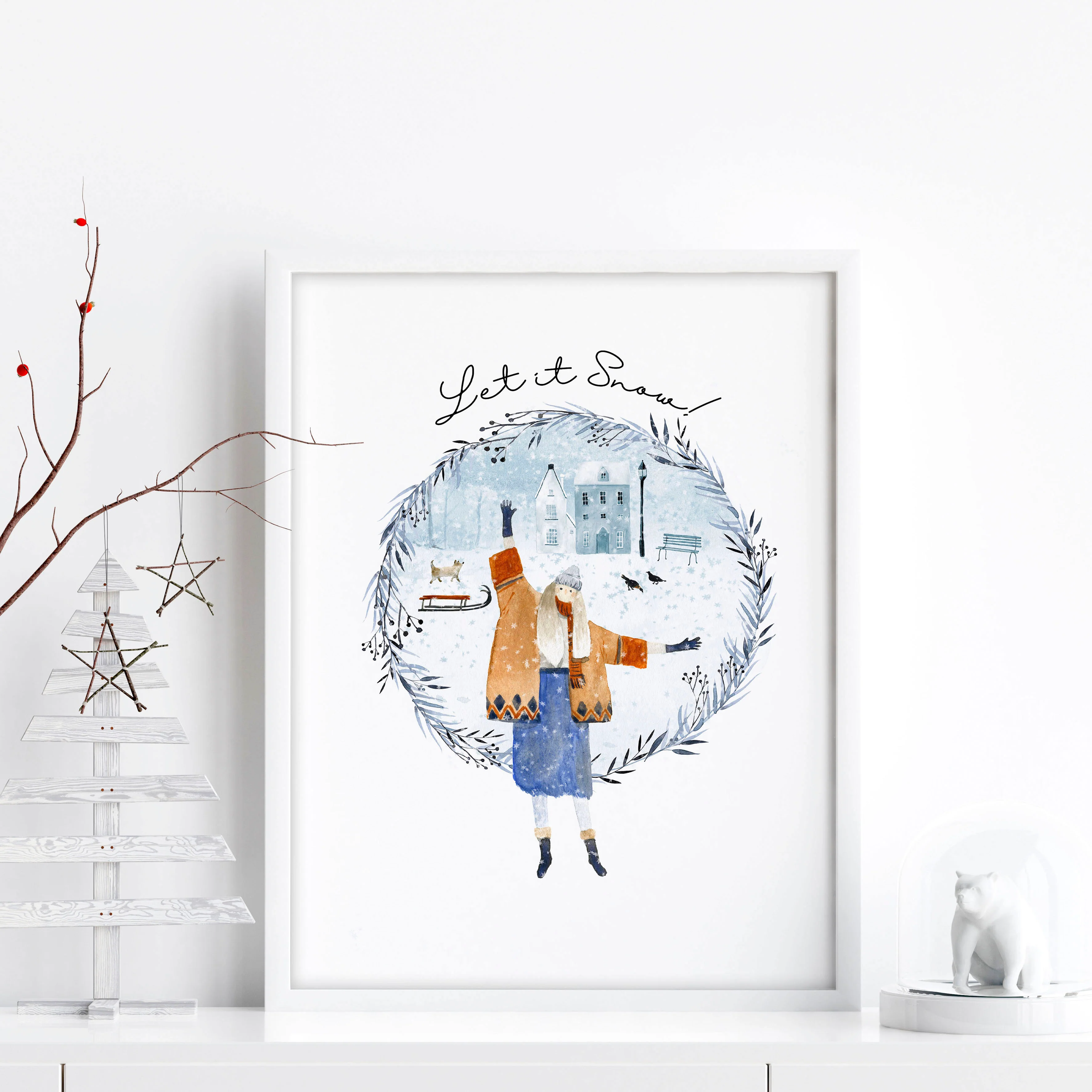 Christmas decor gift | wall art print - Image 5