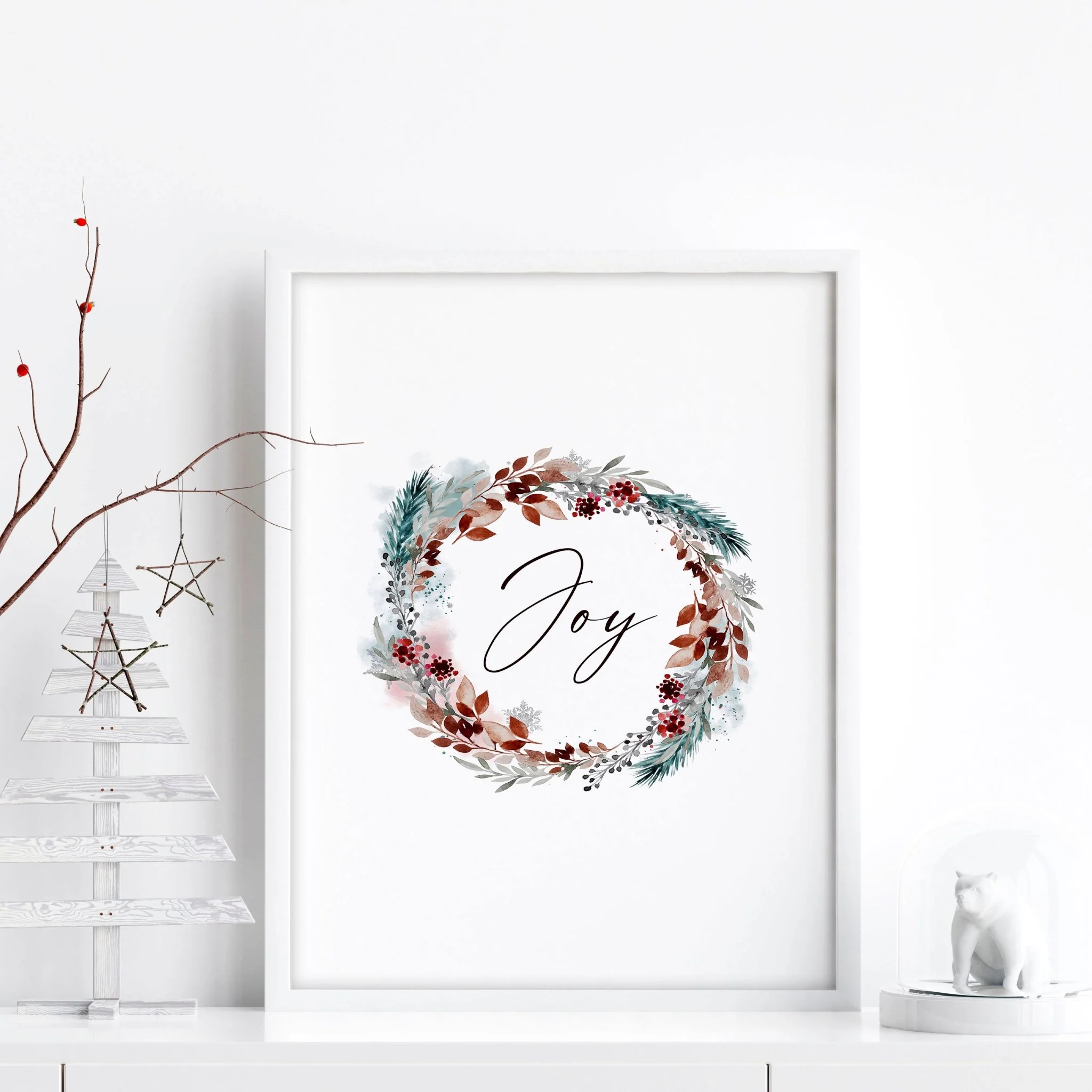 Christmas decor joy | wall art print - Image 2