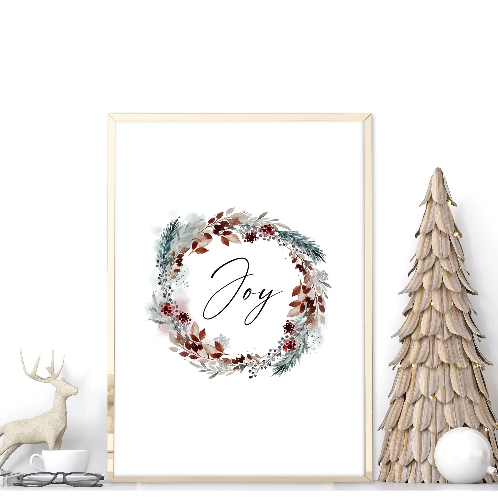 Christmas decor joy | wall art print - Image 3