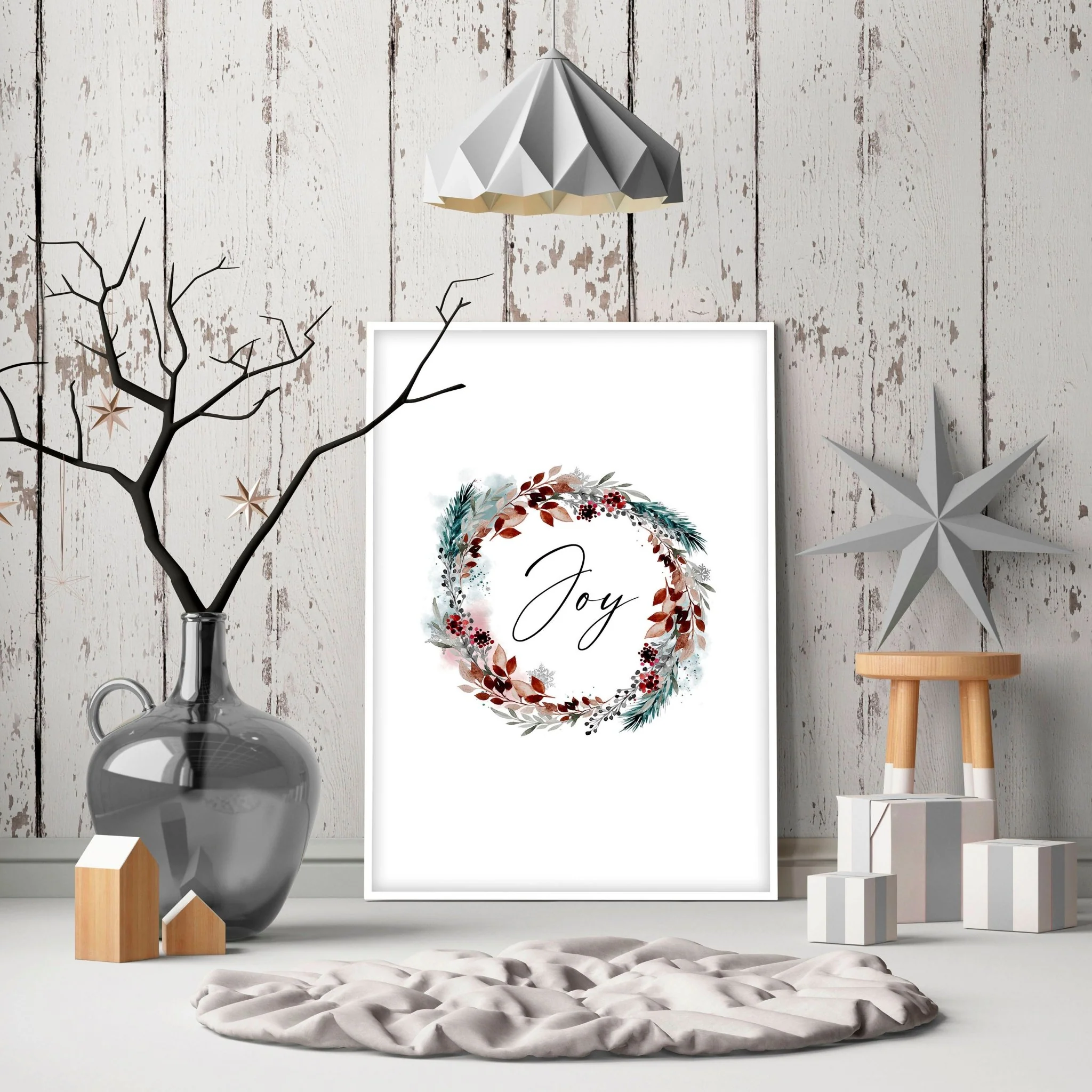 Christmas decor joy | wall art print - Image 5