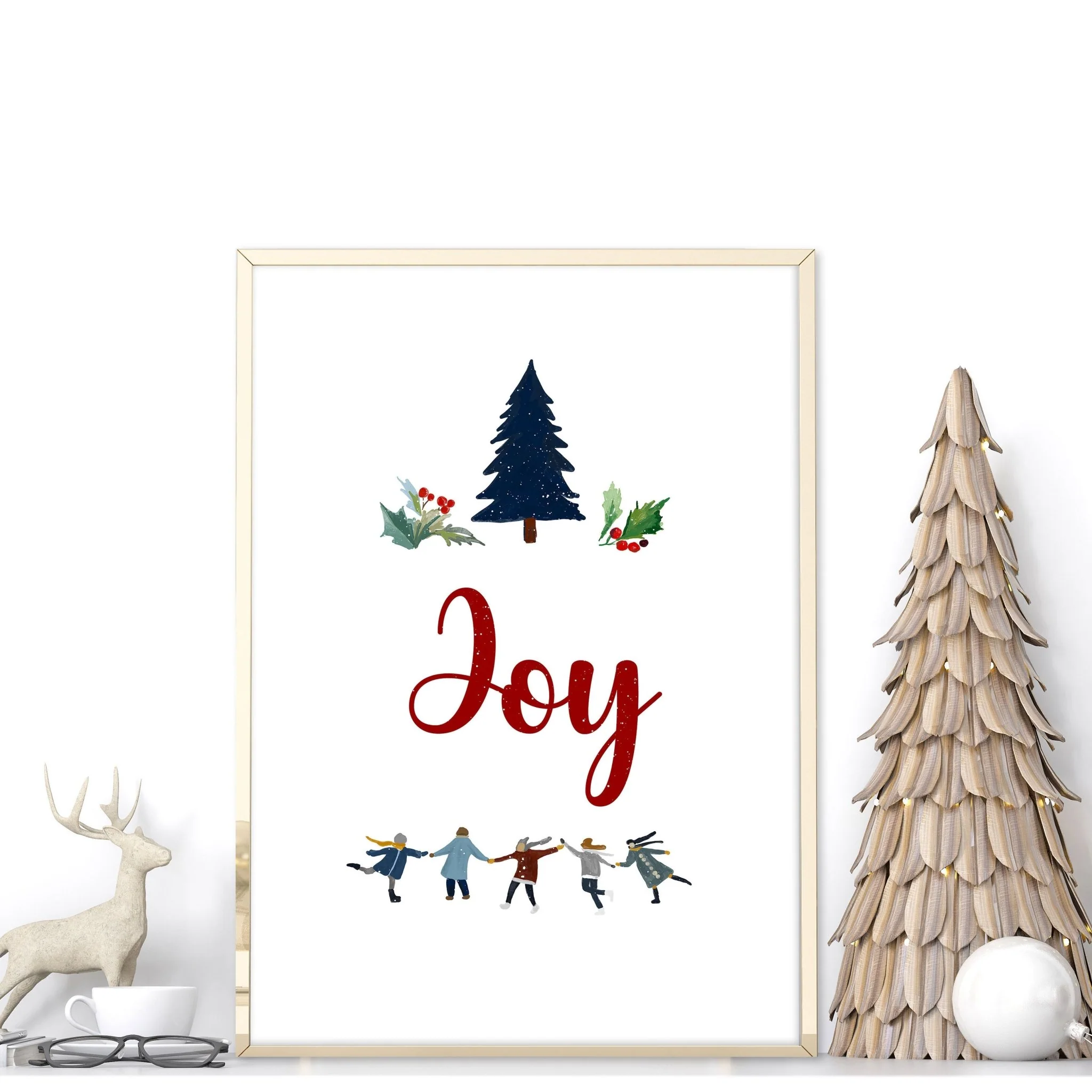 Christmas wall decorations | wall art print - Image 2