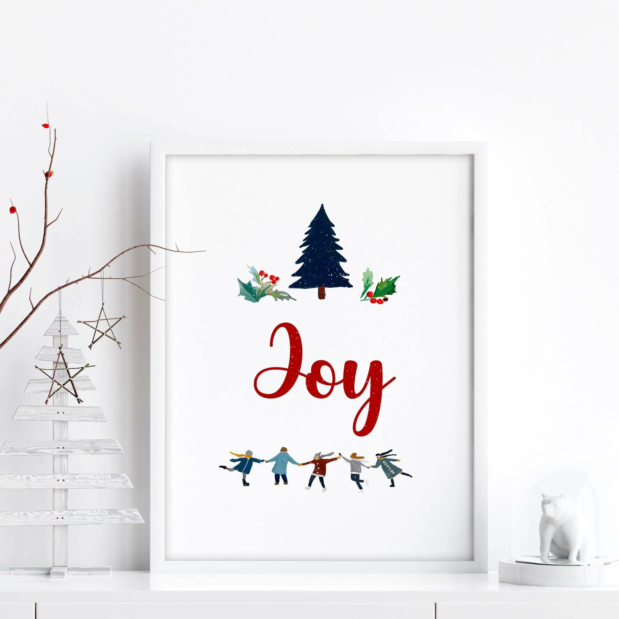 Christmas wall decorations | wall art print - Image 3