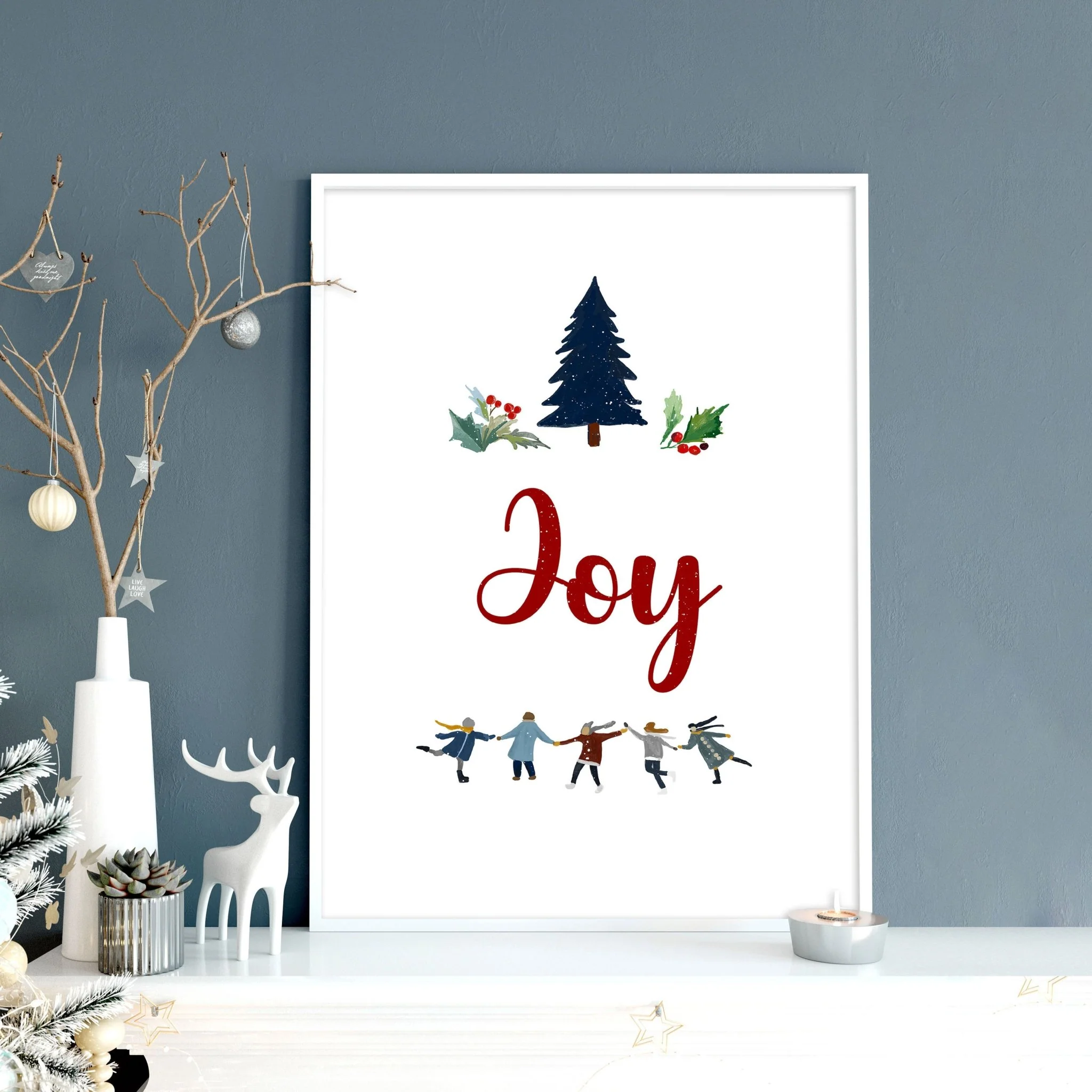 Christmas wall decorations | wall art print - Image 4