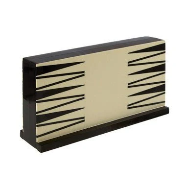 Churchill Games Black And White Foldable Backgammon Set - Image 5