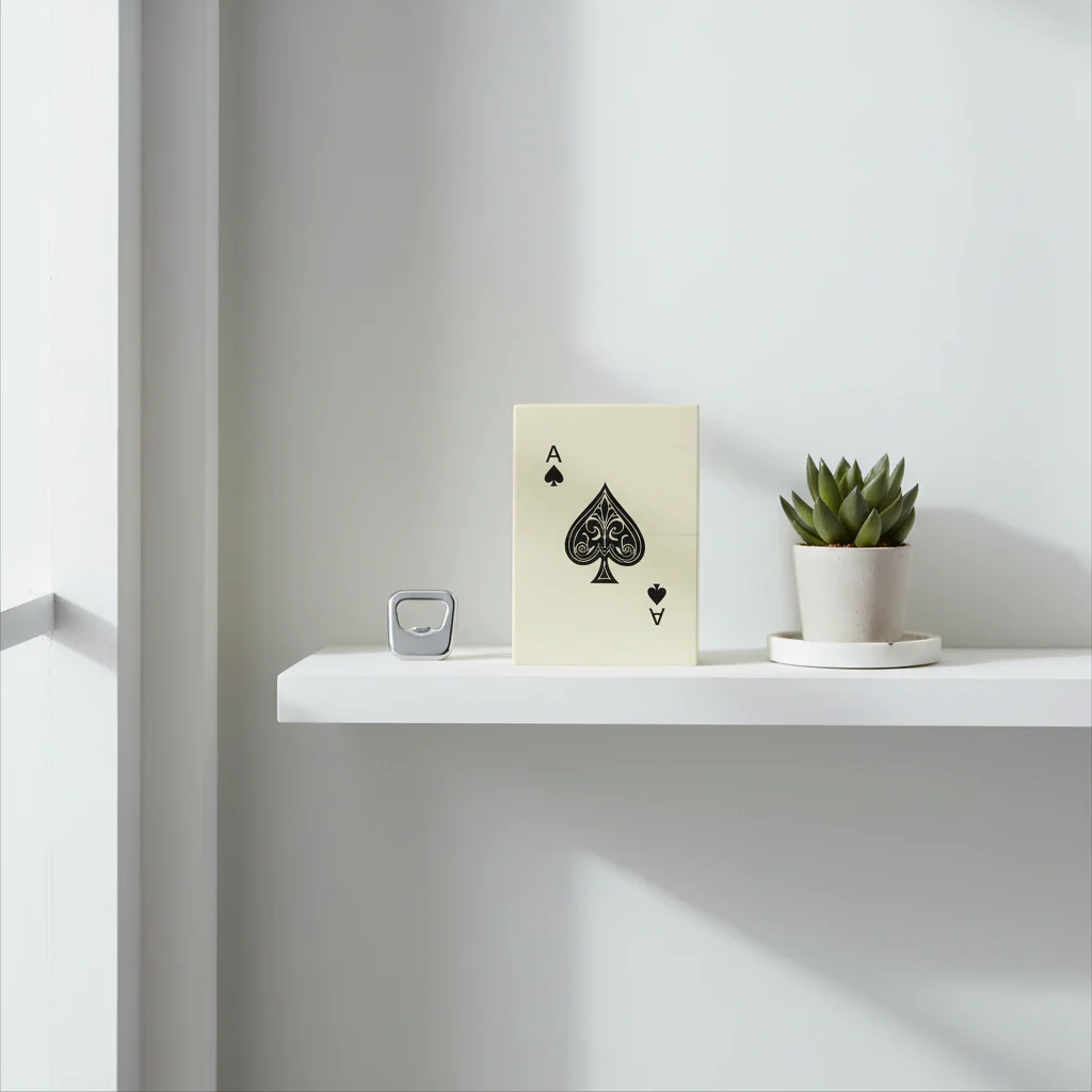 Churchill Games Cream and Black Double Card Box with Playing Cards - Image 4