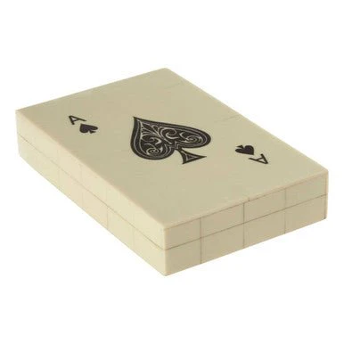 Churchill Games Cream and Black Double Card Box with Playing Cards - Image 5
