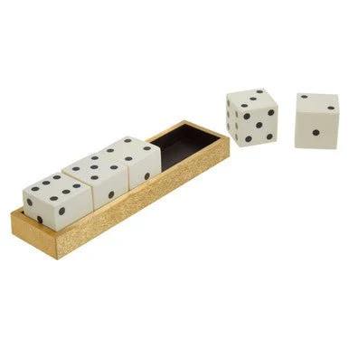 Churchill Games Gold Dice Set with 5 White Dice - Image 5