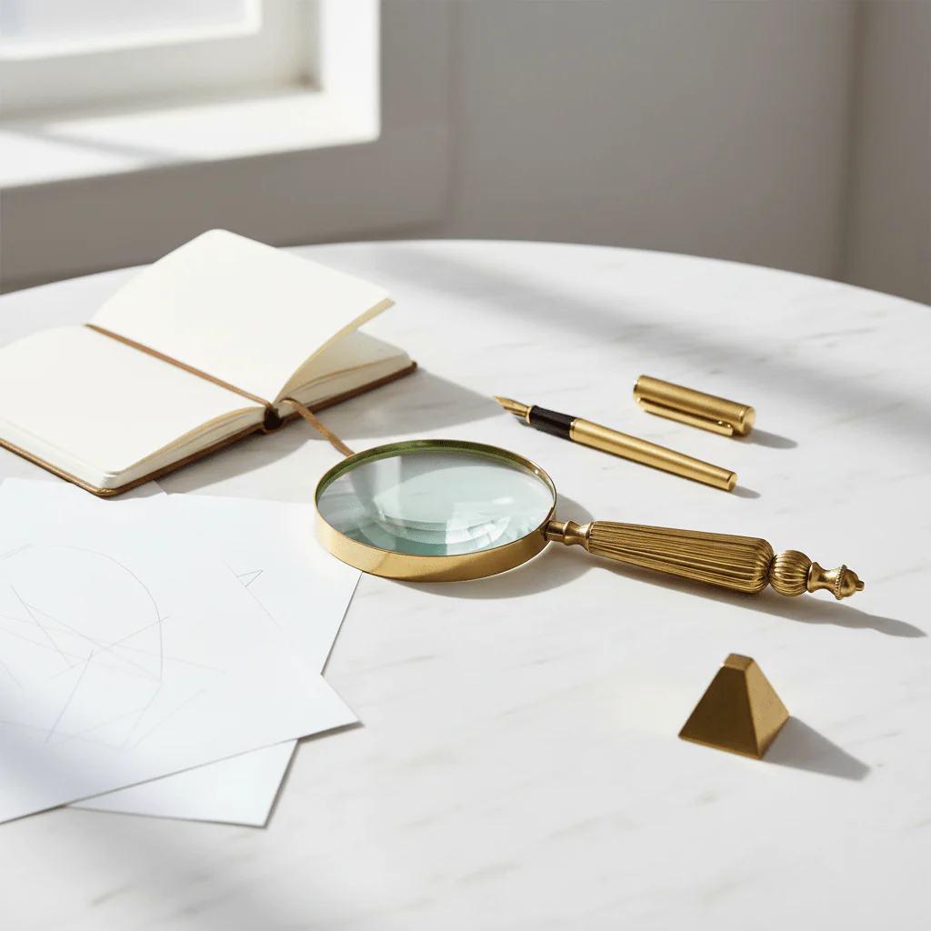 Churchill Gold Finish Magnifying Glass And Letter Opener - Image 4