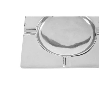 Churchill Nickel Finish Square Ashtray - Image 8