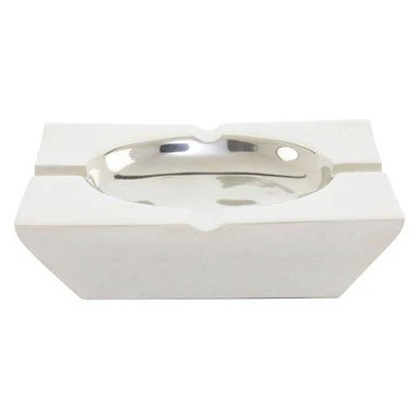 Churchill Nickel Finish Square Ashtray - Image 9