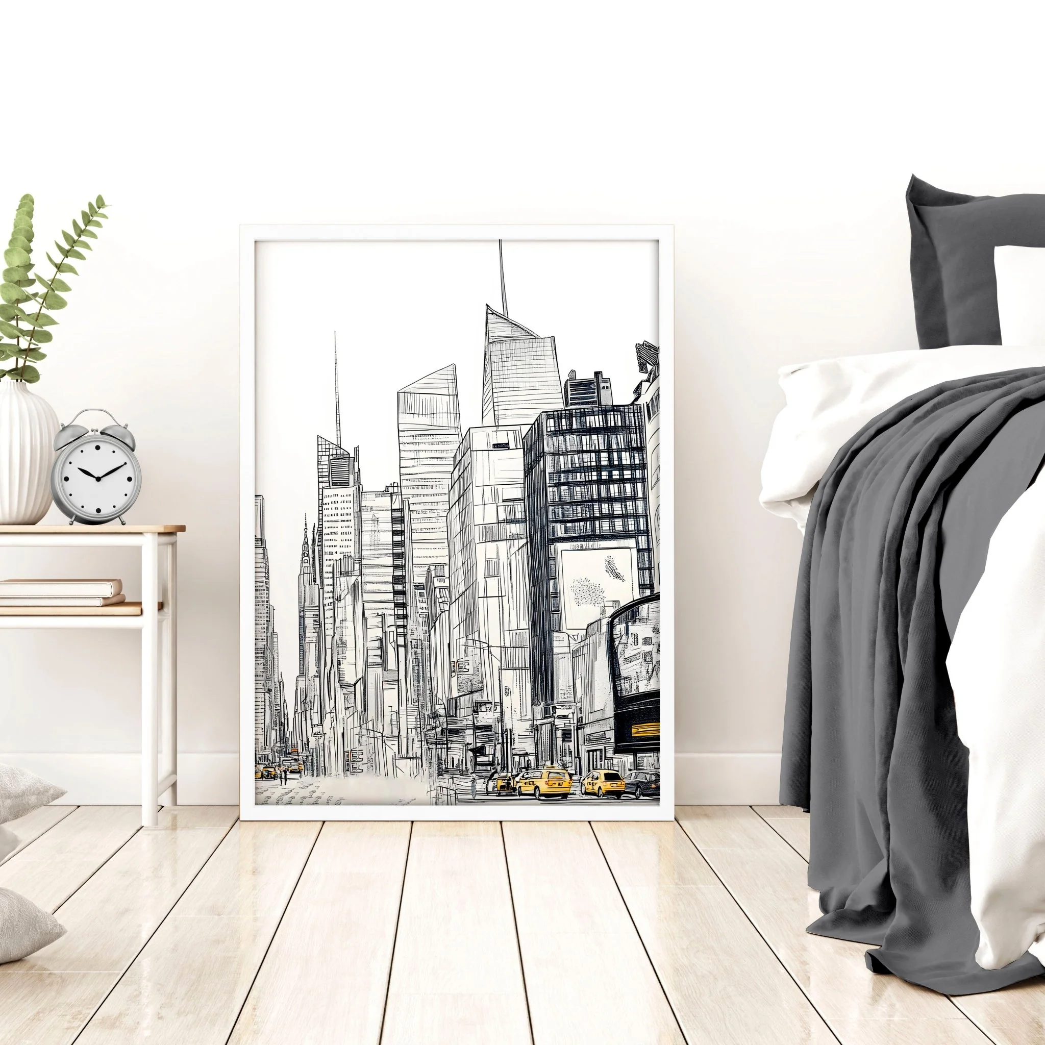City Prints Wall Art | Set of 2 Urban Skyscrapers Wall art Prints - Image 10