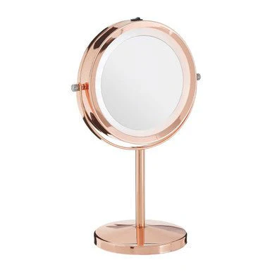 Clara Rose Gold LED Table Mirror - Image 7