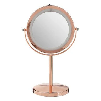 Clara Rose Gold LED Table Mirror - Image 9