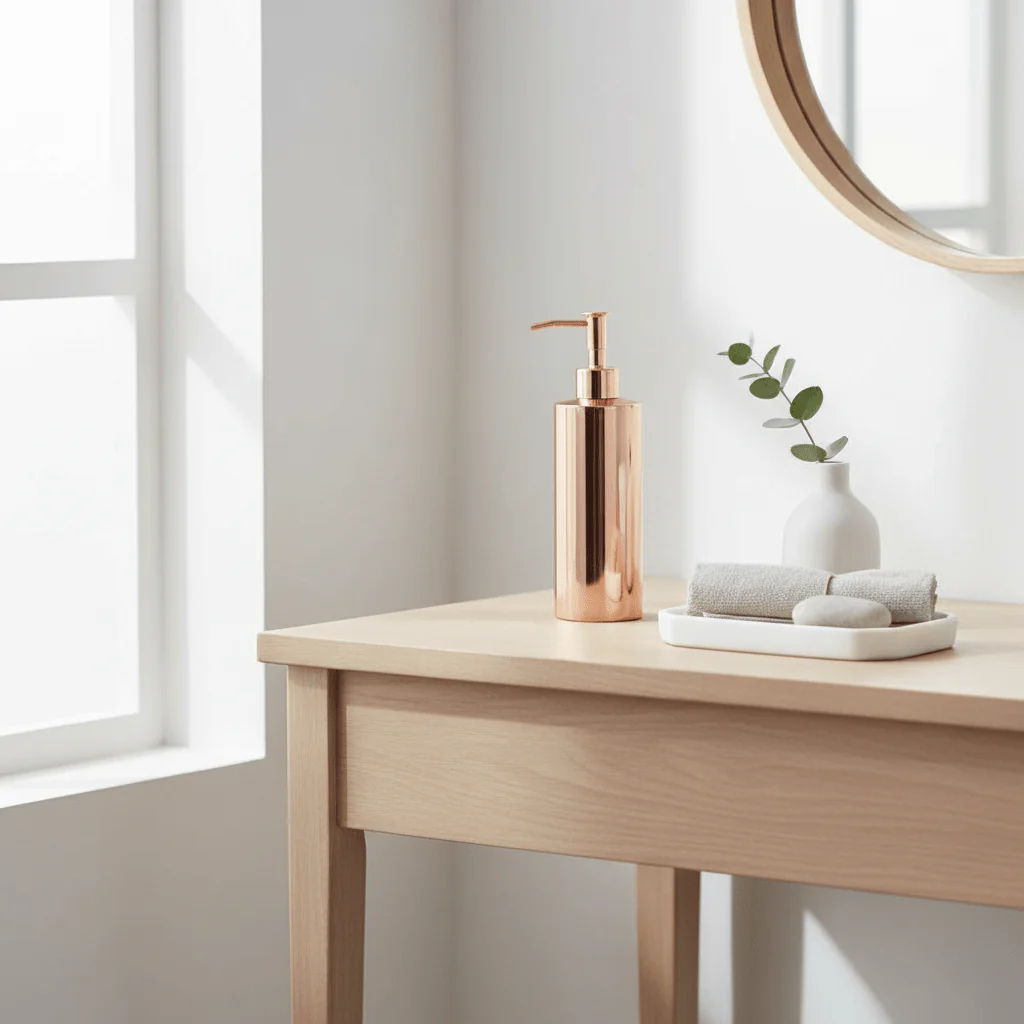 Clara Rose Gold Lotion Dispenser - Image 3