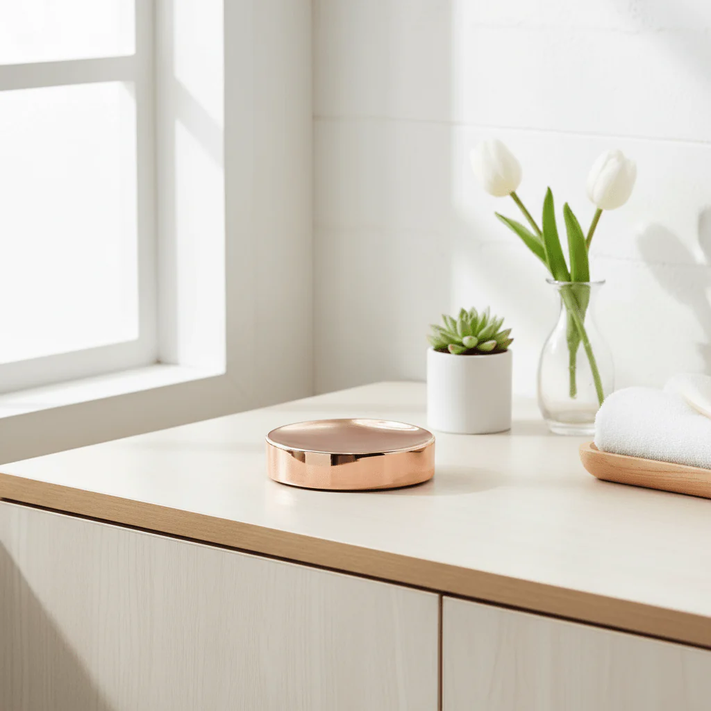 Clara Rose Gold Soap Dish - Image 3