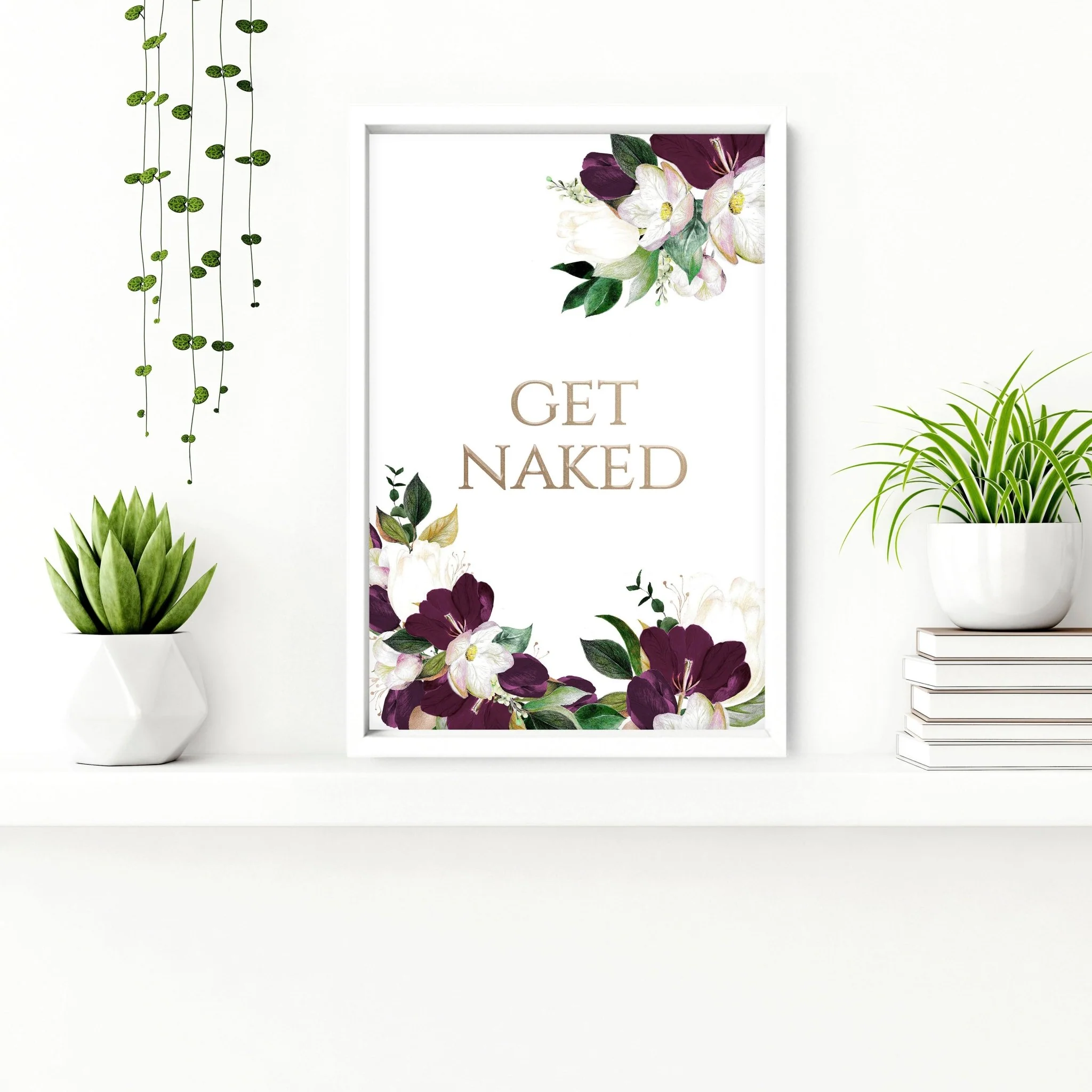 Classy bathroom wall art | set of 3 framed bathroom prints - Image 3