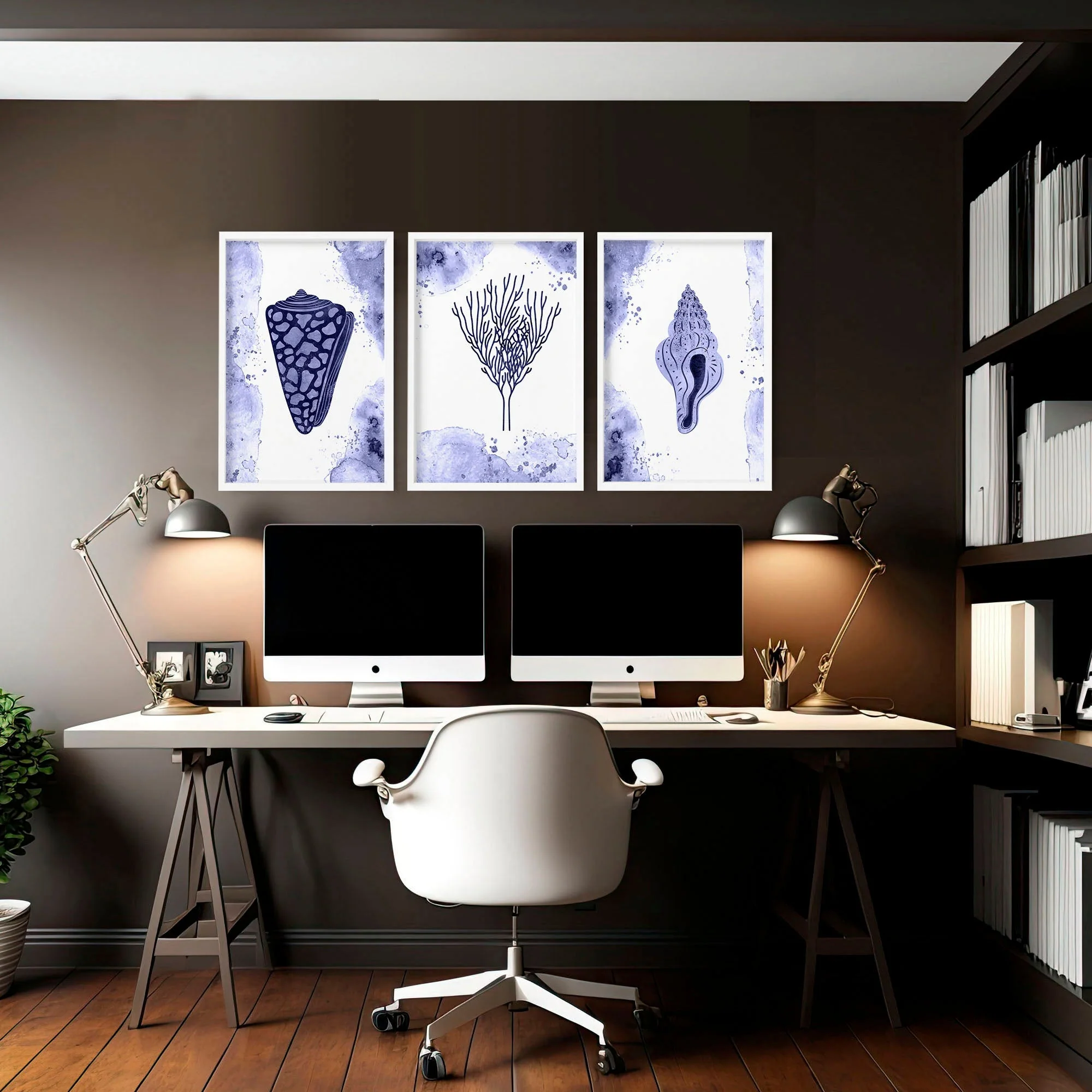 Office pictures for wall | set of 3 Coastal wall art prints - Image 5