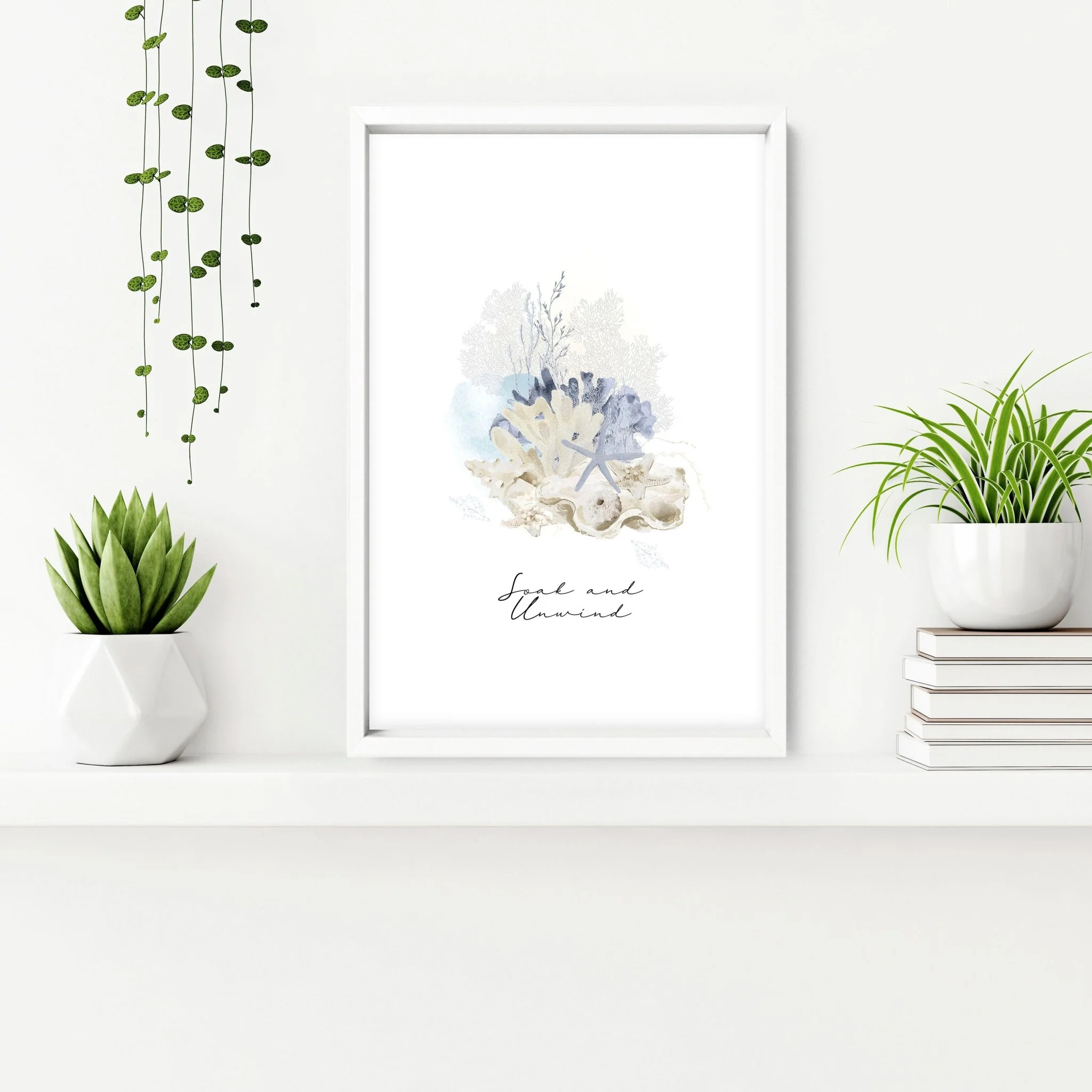 Pictures for bathrooms | set of 3 Coastal wall prints - Image 6
