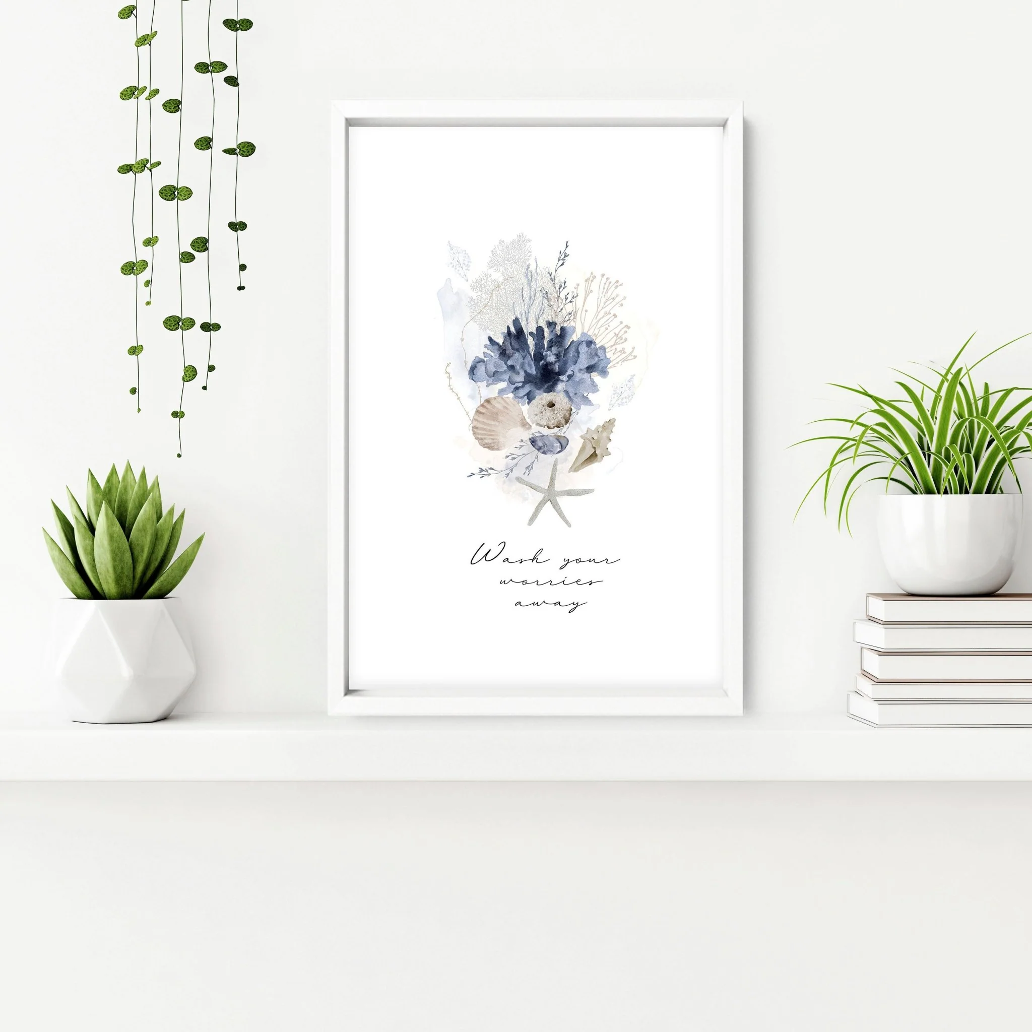 Pictures for bathrooms | set of 3 Coastal wall prints - Image 7