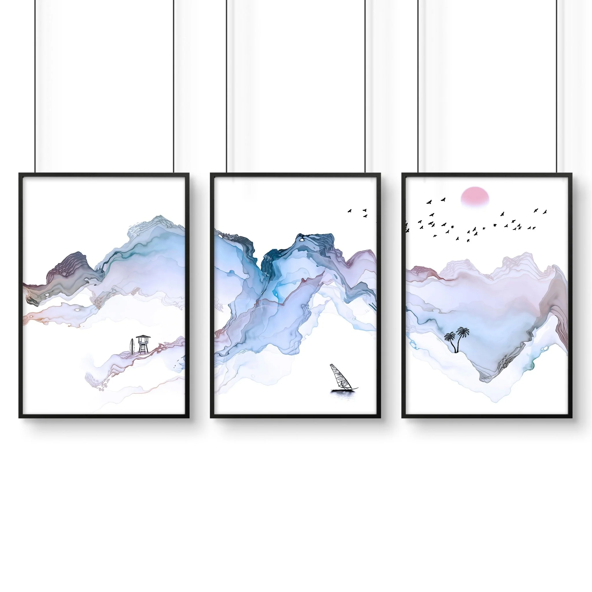Coastline print | set of 3 wall art prints - Image 10