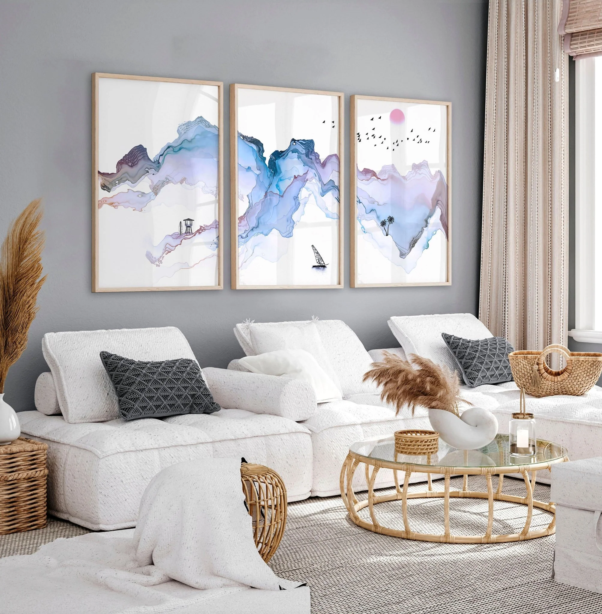 Coastline print | set of 3 wall art prints - Image 7