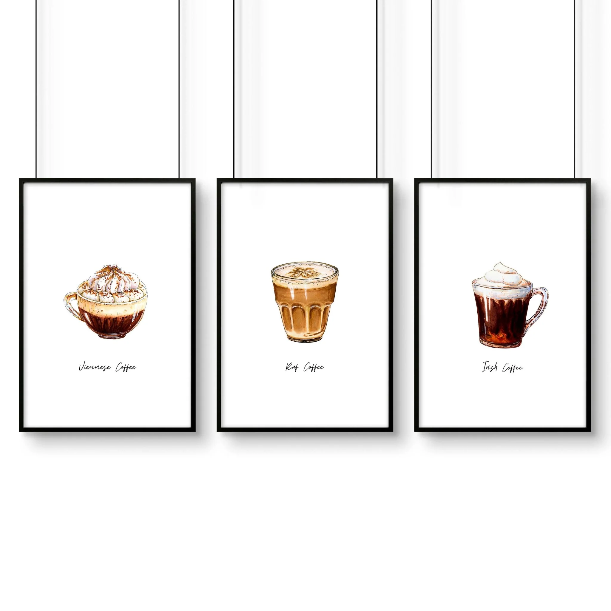 Coffee prints for kitchen | set of 3 wall art prints - Image 7