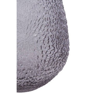 Colbie Medium Embossed Grey Glass Vase - Image 11